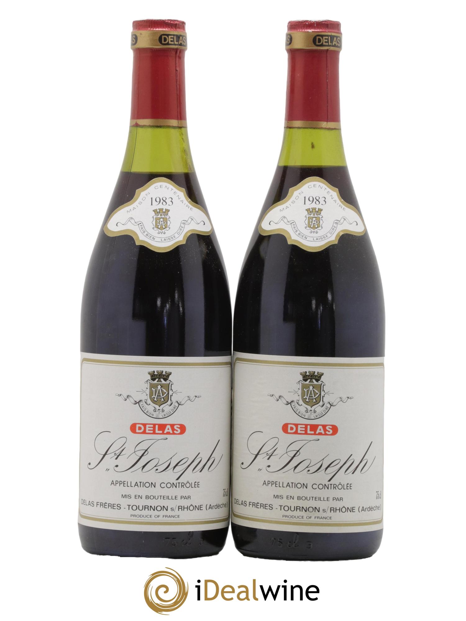 Saint-Joseph Domaines Delas Freres 1983 - Lot de 2 bouteilles - 0