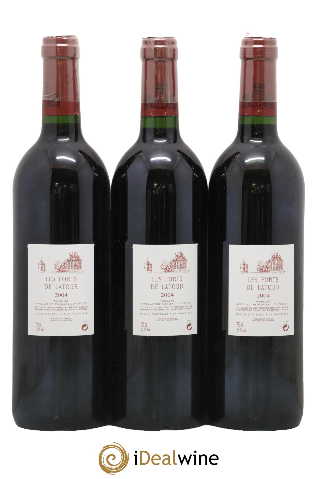 Les Forts de Latour Second Vin 2004 - Posten von 3 Flaschen - 1