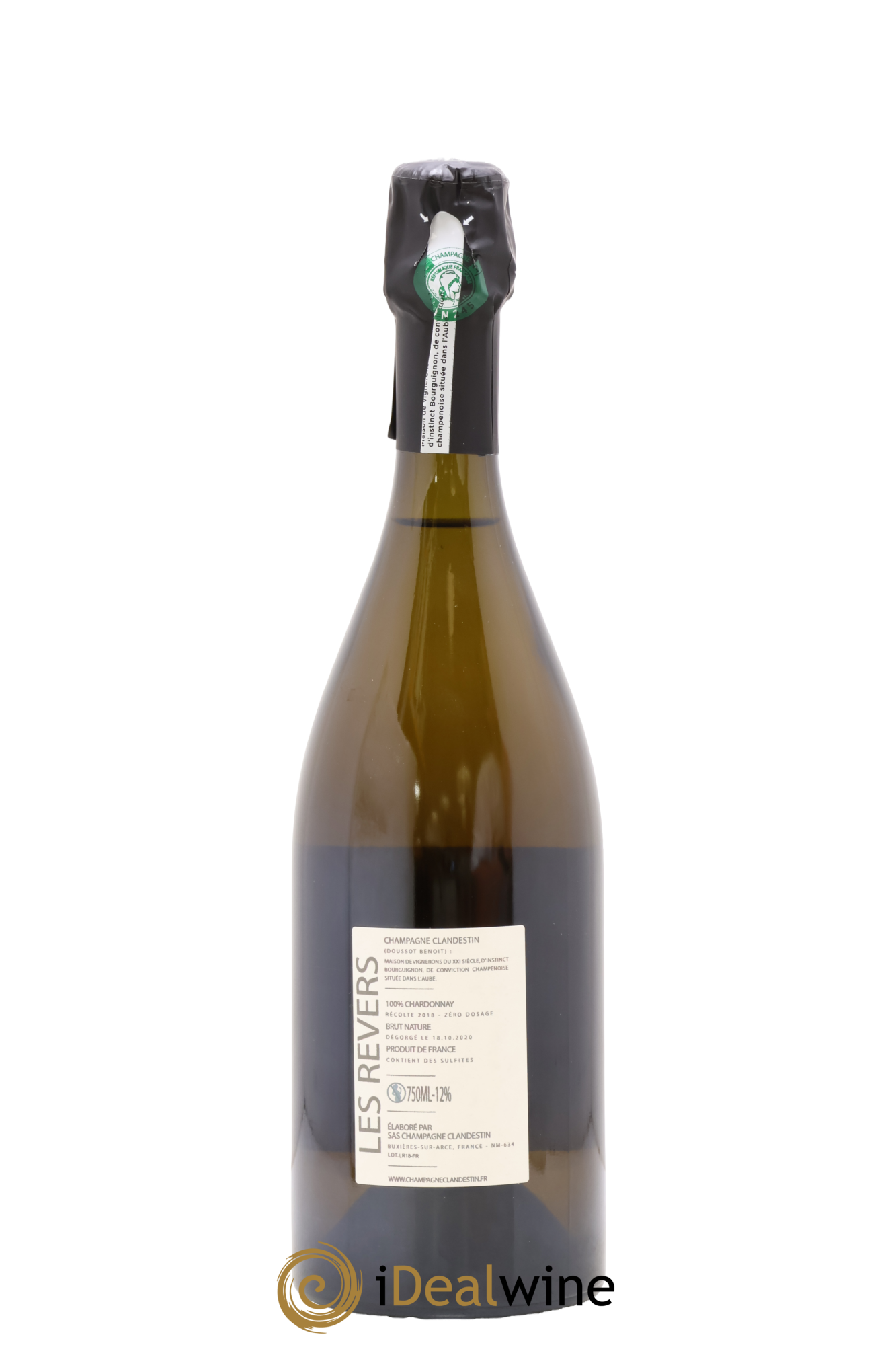 Les Revers Brut Nature Clandestin 2018 - Lot de 1 bouteille - 1
