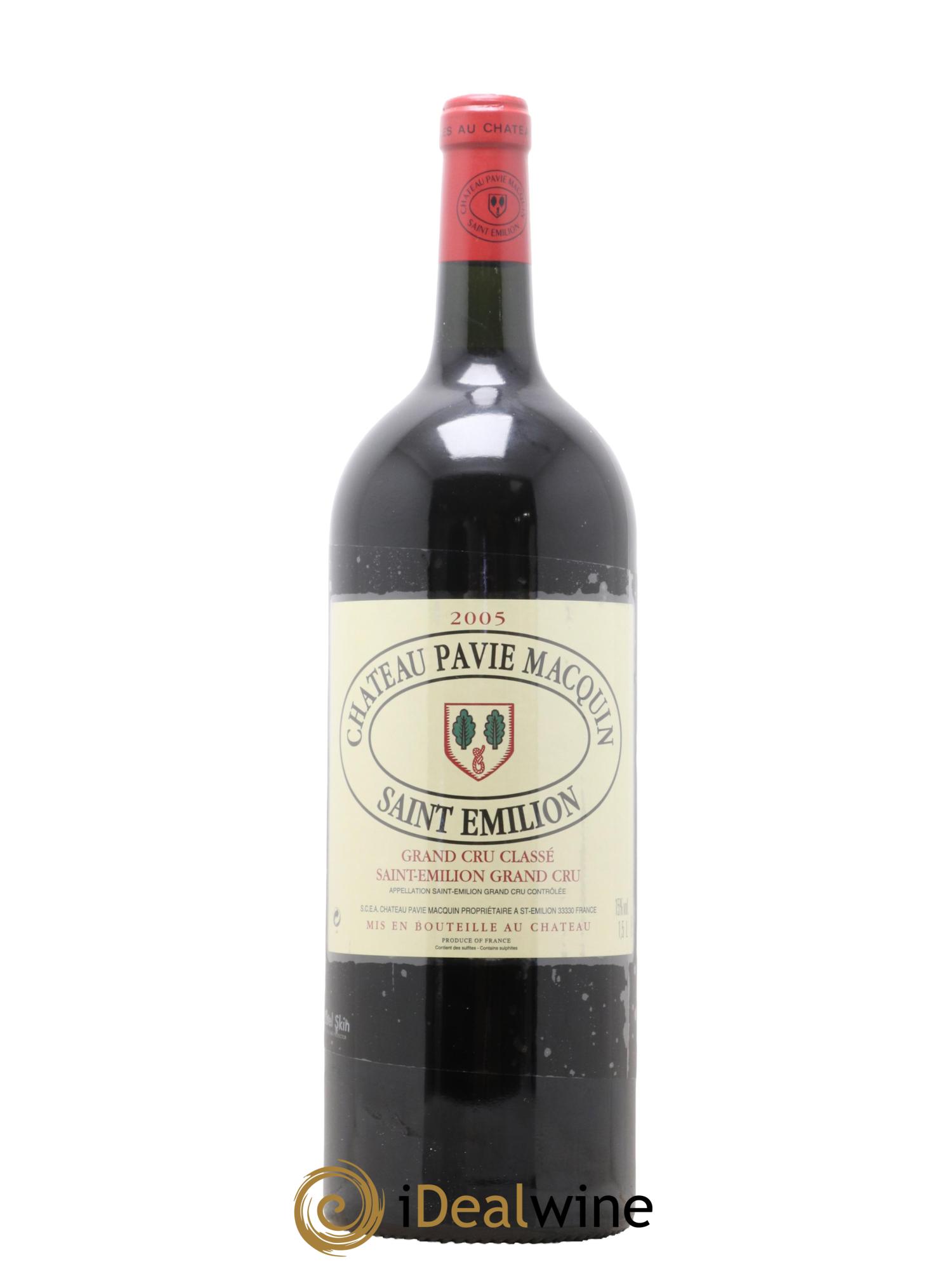Château Pavie Macquin 1er Grand Cru Classé B 2005 - Lot de 1 magnum - 0