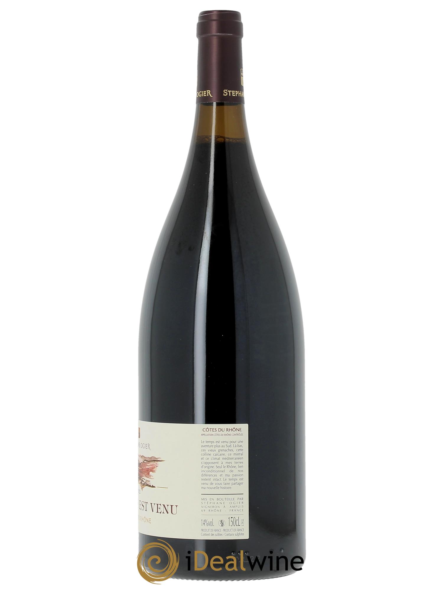 Côtes-du-Rhône Le Temps est Venu Stéphane Ogier 2022 - Lot de 1 magnum - 1