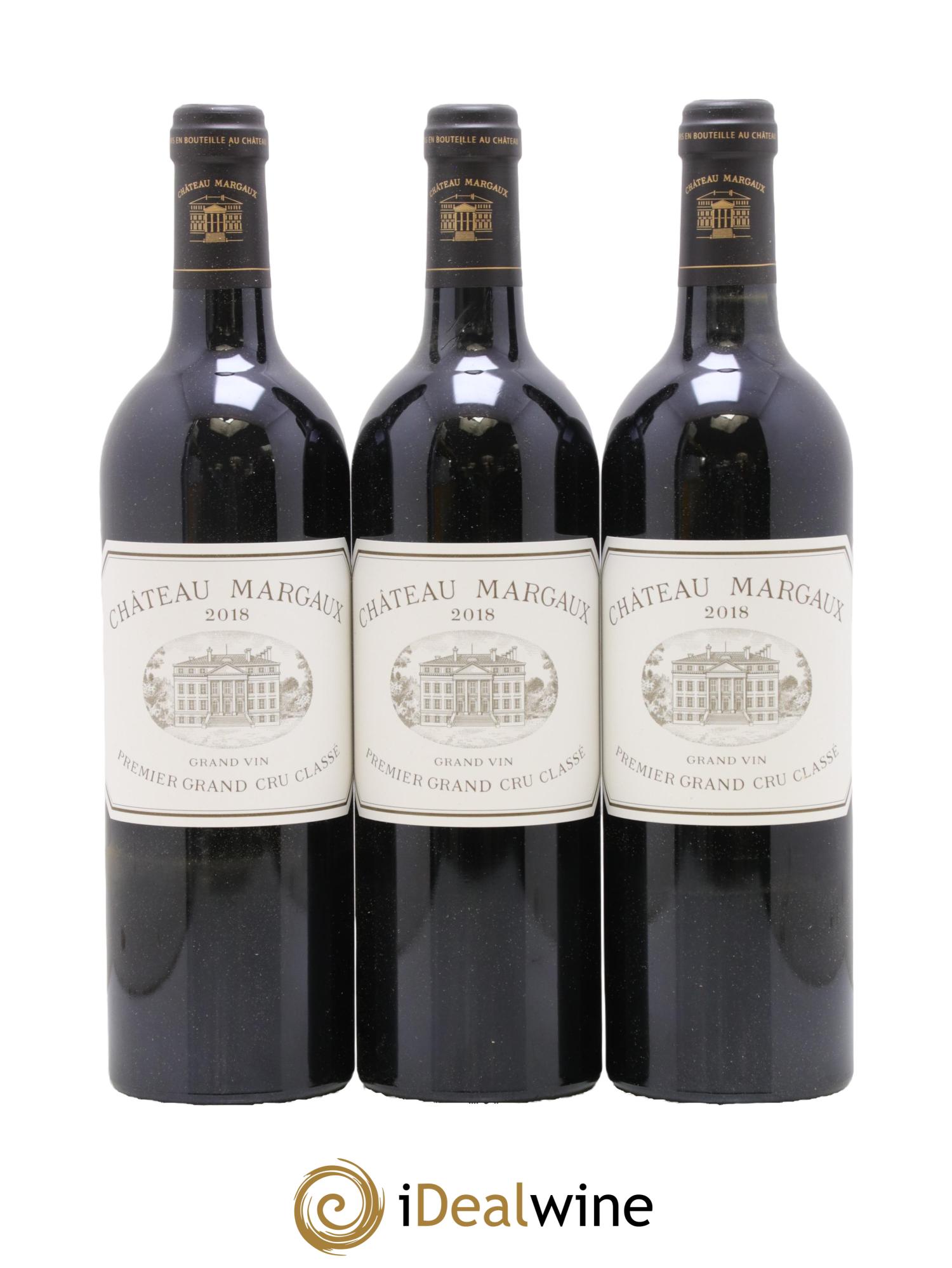 Château Margaux 1er Grand Cru Classé 2018 - Lot de 3 bouteilles - 0
