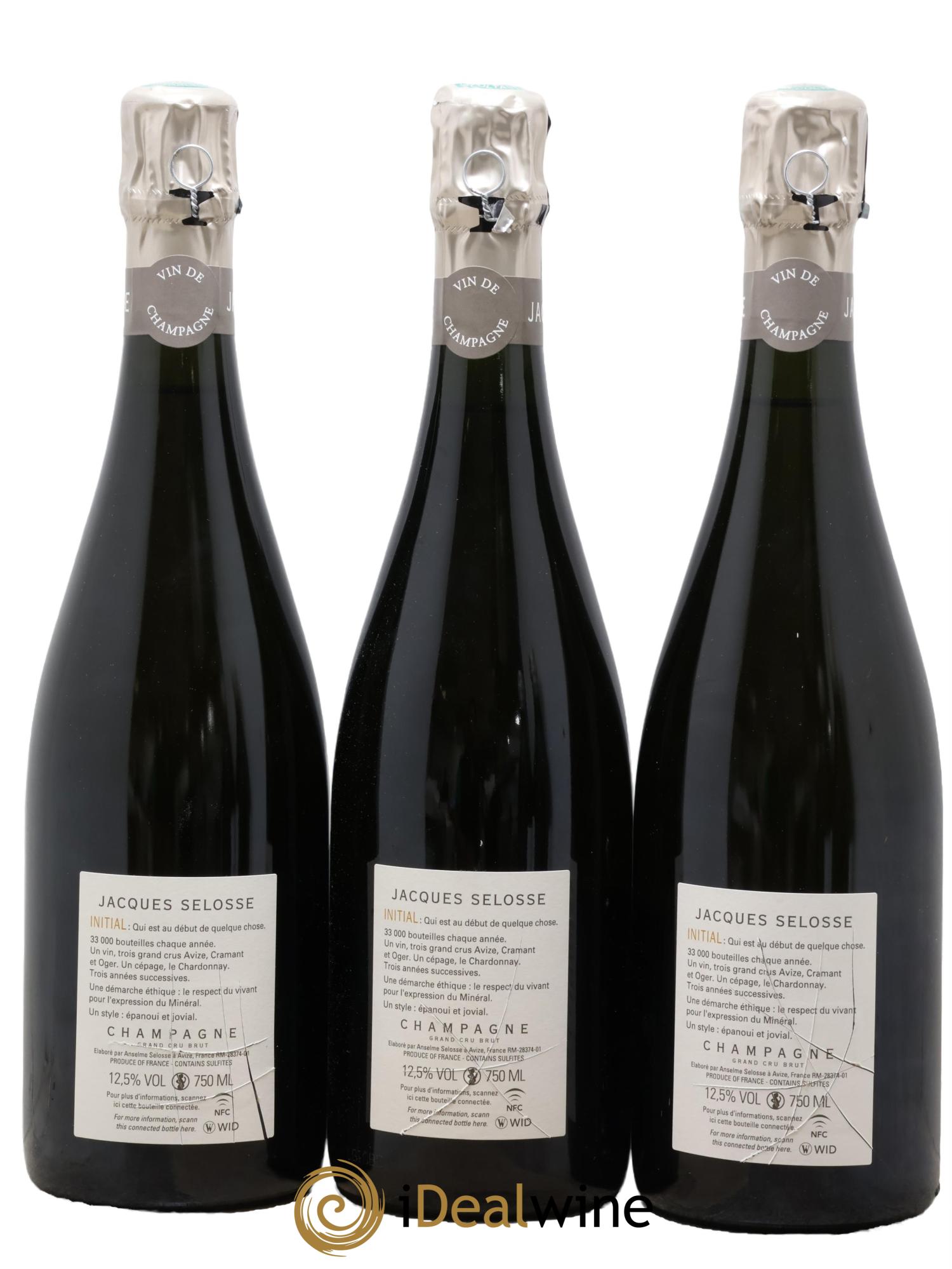 Initial Brut Jacques Selosse - Lotto di 3 bottiglie - 1