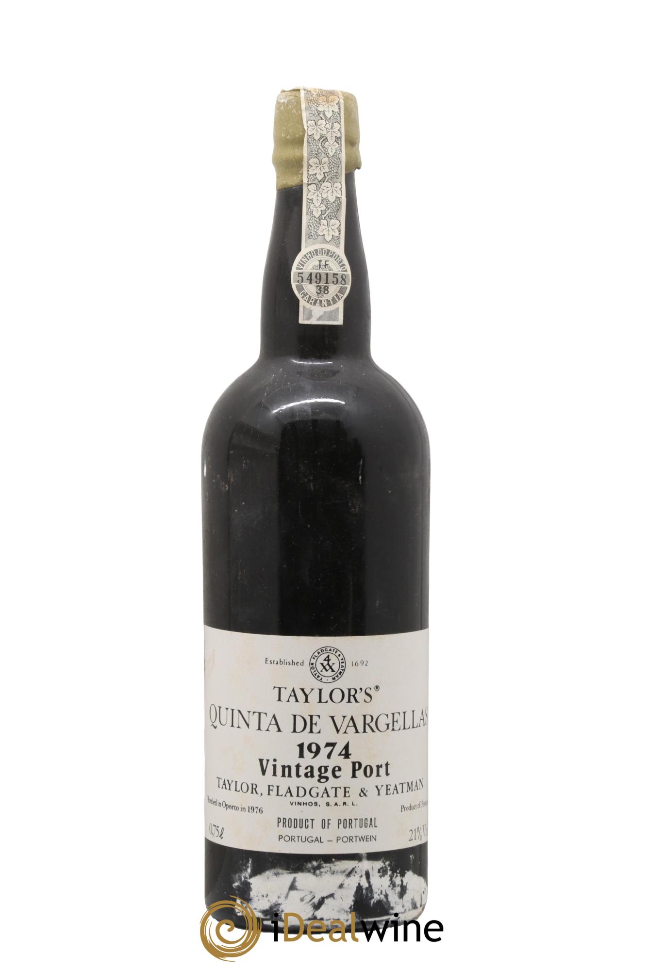 Porto Quinta de Vargellas Taylor´s 1974 - Lot of 1 bottle - 0