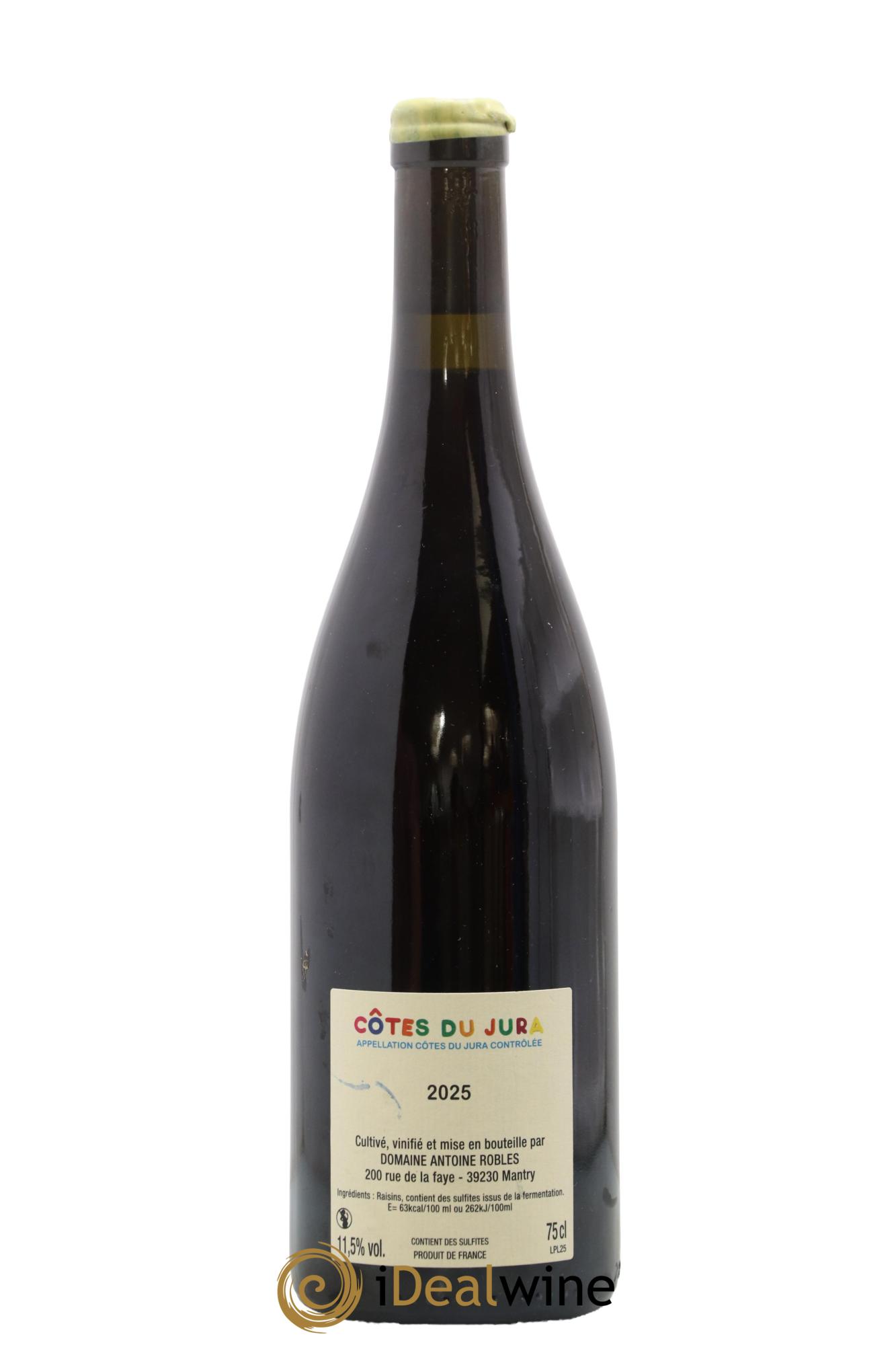 Côtes du Jura Clos des Vallières Poulsard Antoine Robles 2025 - Lot of 1 bottle - 1