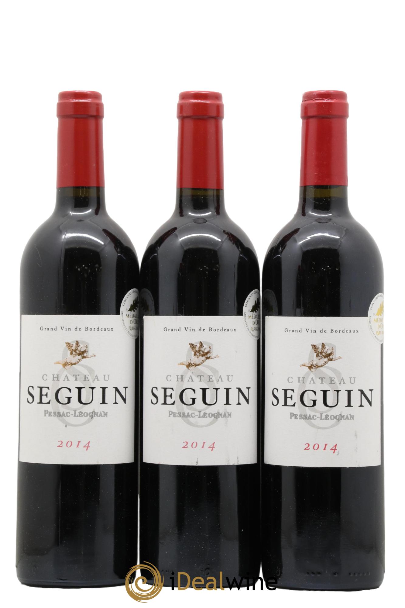 Pessac-Léognan Château Seguin 2014 - Lot de 3 bouteilles - 0