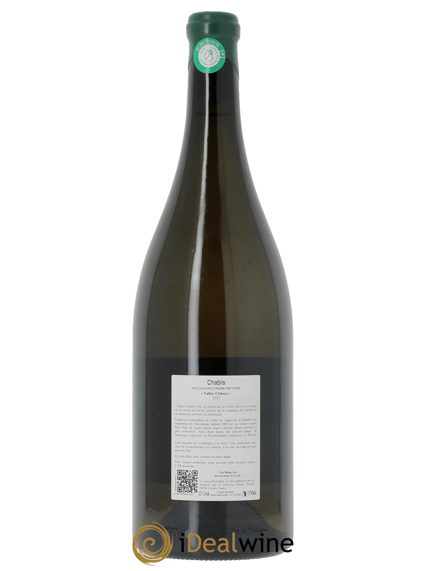 Chablis Vallée Clabory Jérémy Arnaud 2023 - Lotto di 1 magnum - 1