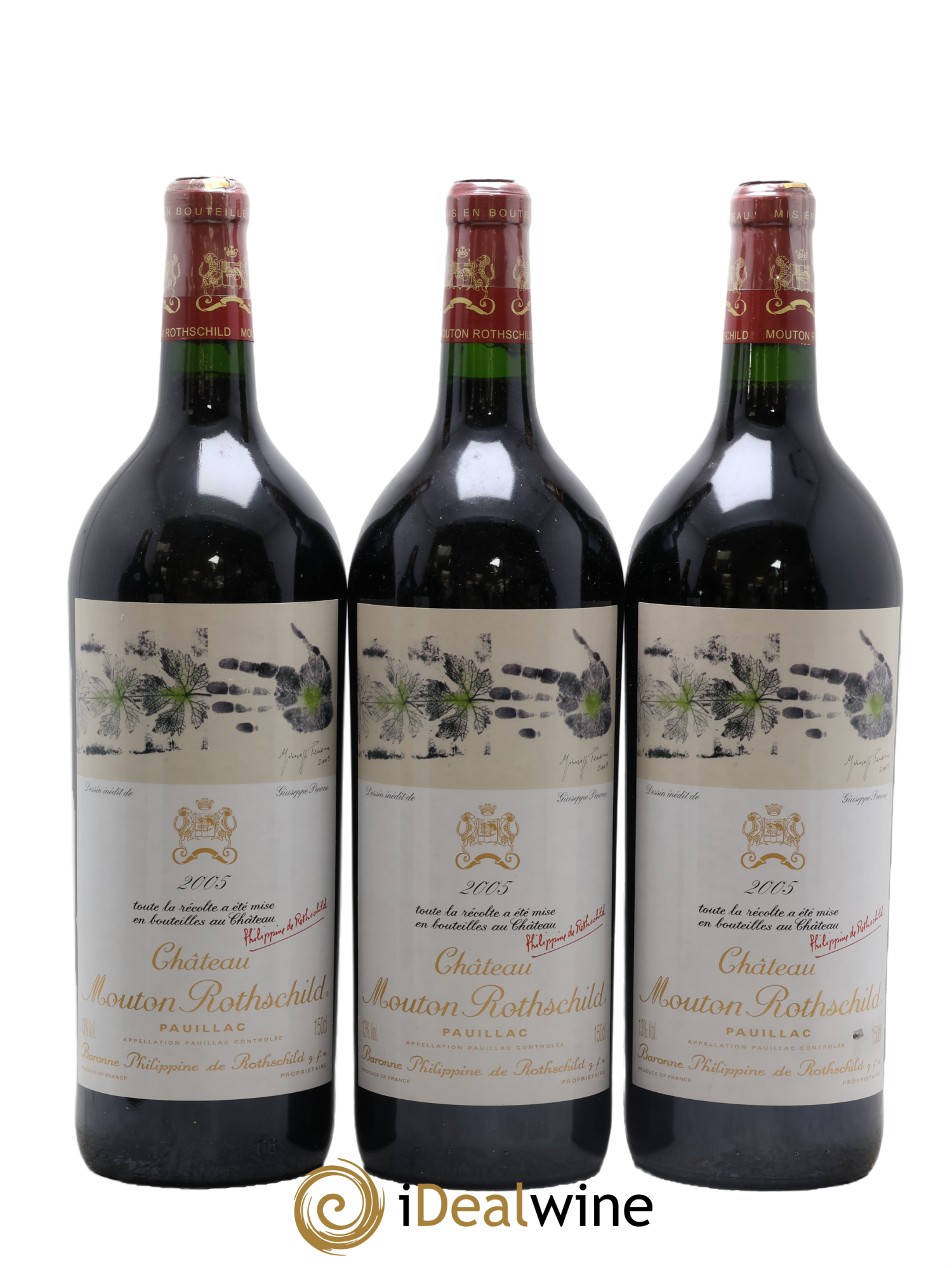 Château Mouton Rothschild 1er Grand Cru Classé 2005 - Lot of 6 magnums - 1
