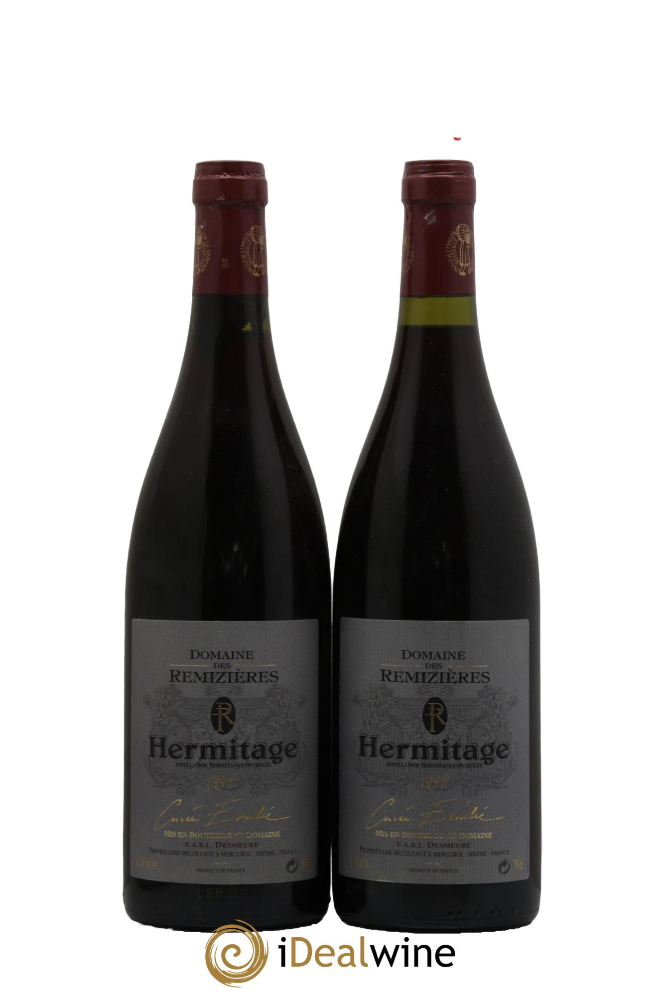 Hermitage Cuvée Emilie Rémizières (Domaine des) 1998 - Posten von 2 Flaschen - 0