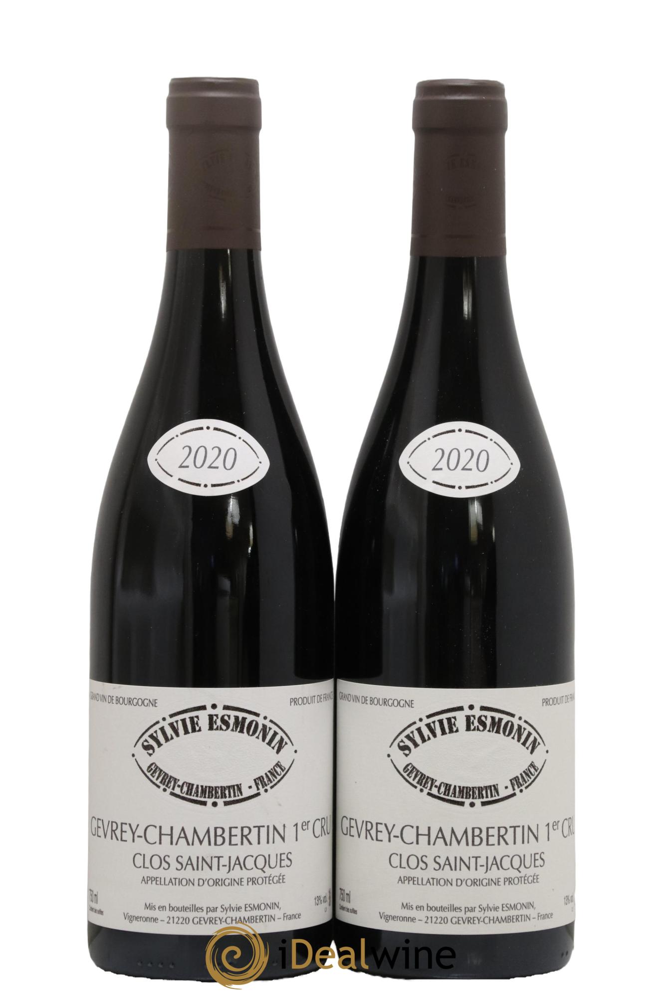 Gevrey-Chambertin 1er Cru Clos Saint Jacques Sylvie Esmonin  2020 - Lotto di 2 bottiglie - 0