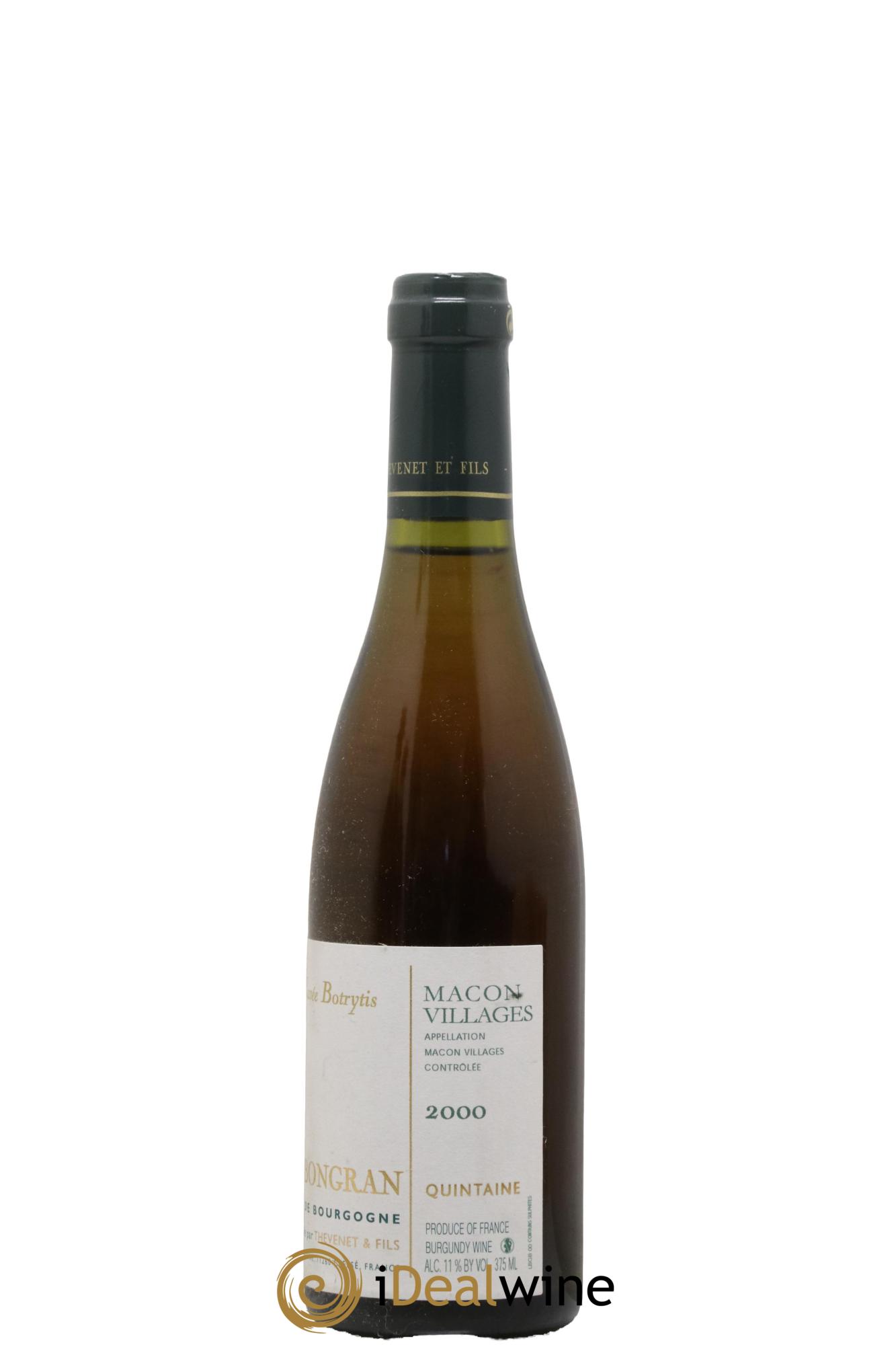 Mâcon Cuvée Botrytis Domaine de la Bongran (J.Thevenet) 2000 - Posten von 1 Demi-Flasche - 1