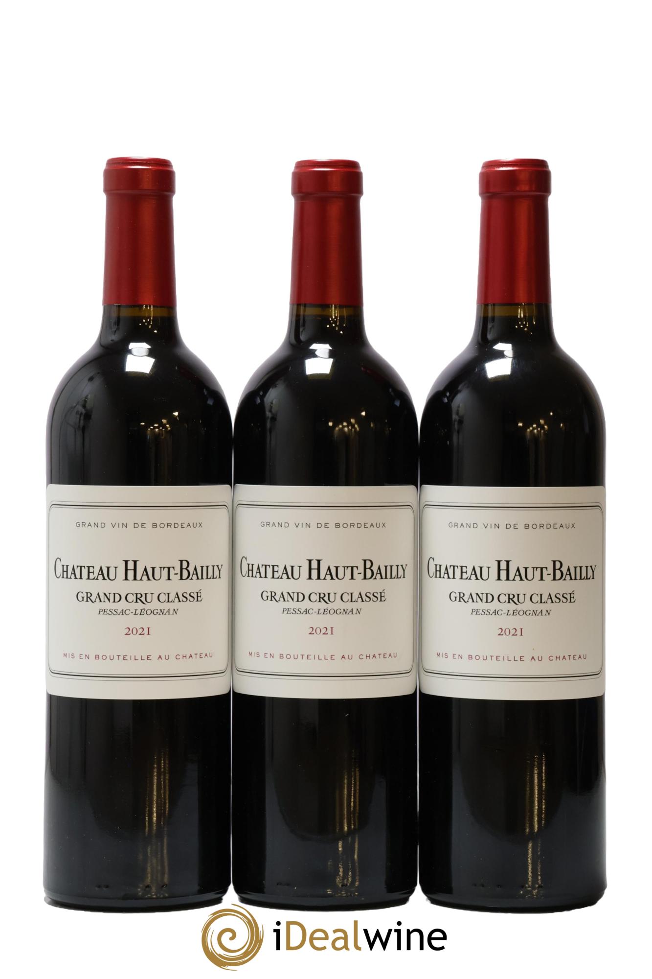 Château Haut-Bailly Cru Classé de Graves  2021 - Lot de 3 bouteilles - 0
