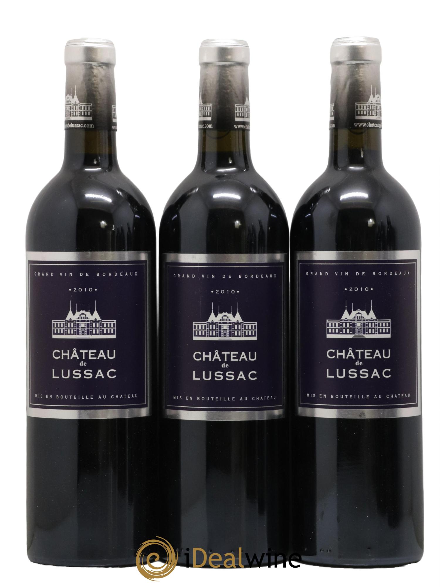 Lussac Saint-Émilion Chateau de Lussac 2010 - Lot of 6 bottles - 2