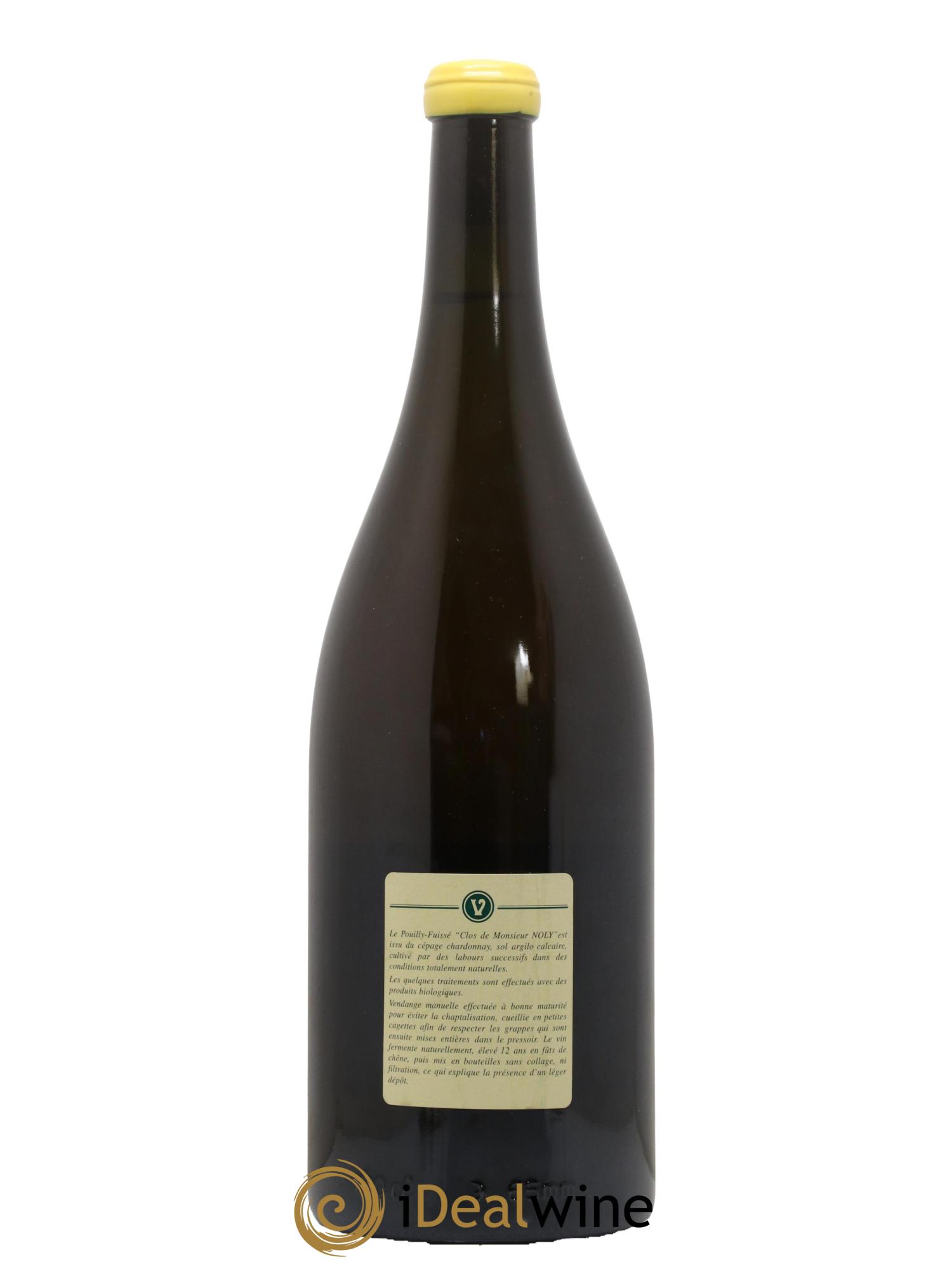 Pouilly-Fuissé Clos de Monsieur Noly Vieilles Vignes Valette (Domaine) 2008 - Lot de 1 magnum - 1