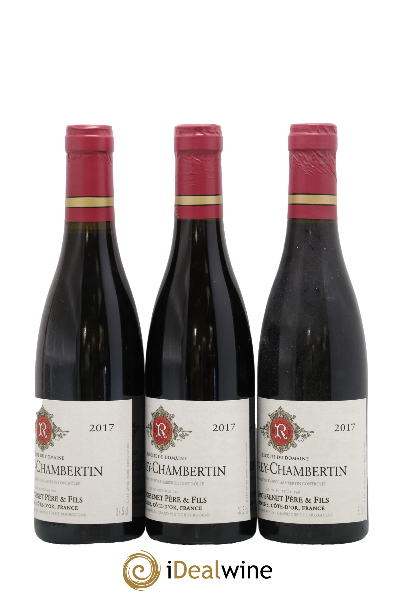 Gevrey-Chambertin Remoissenet Père et Fils 2017 - Lot de 3 demi bouteilles - 1