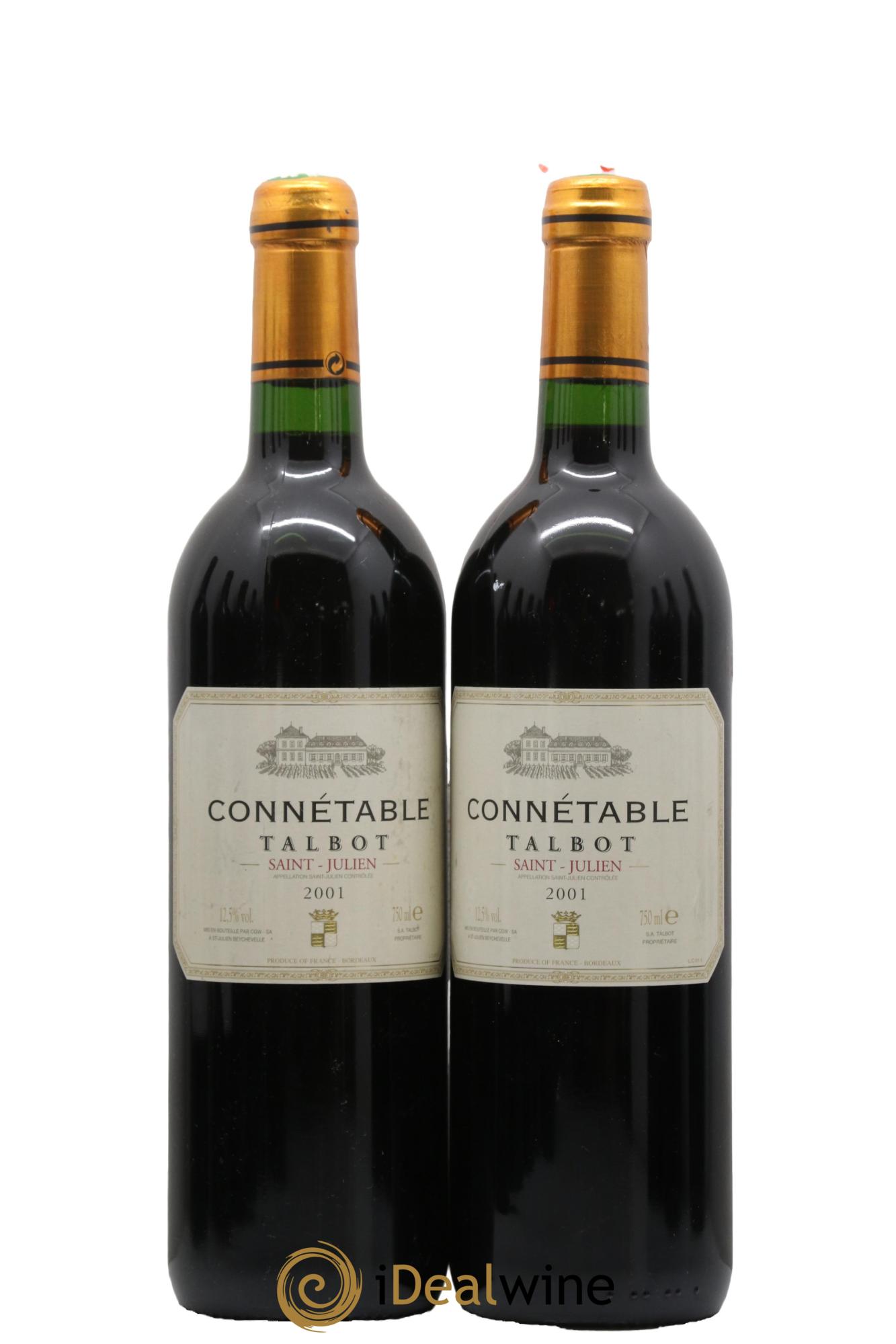 Connétable de Talbot Second Vin 2001 - Lotto di 2 bottiglie - 0