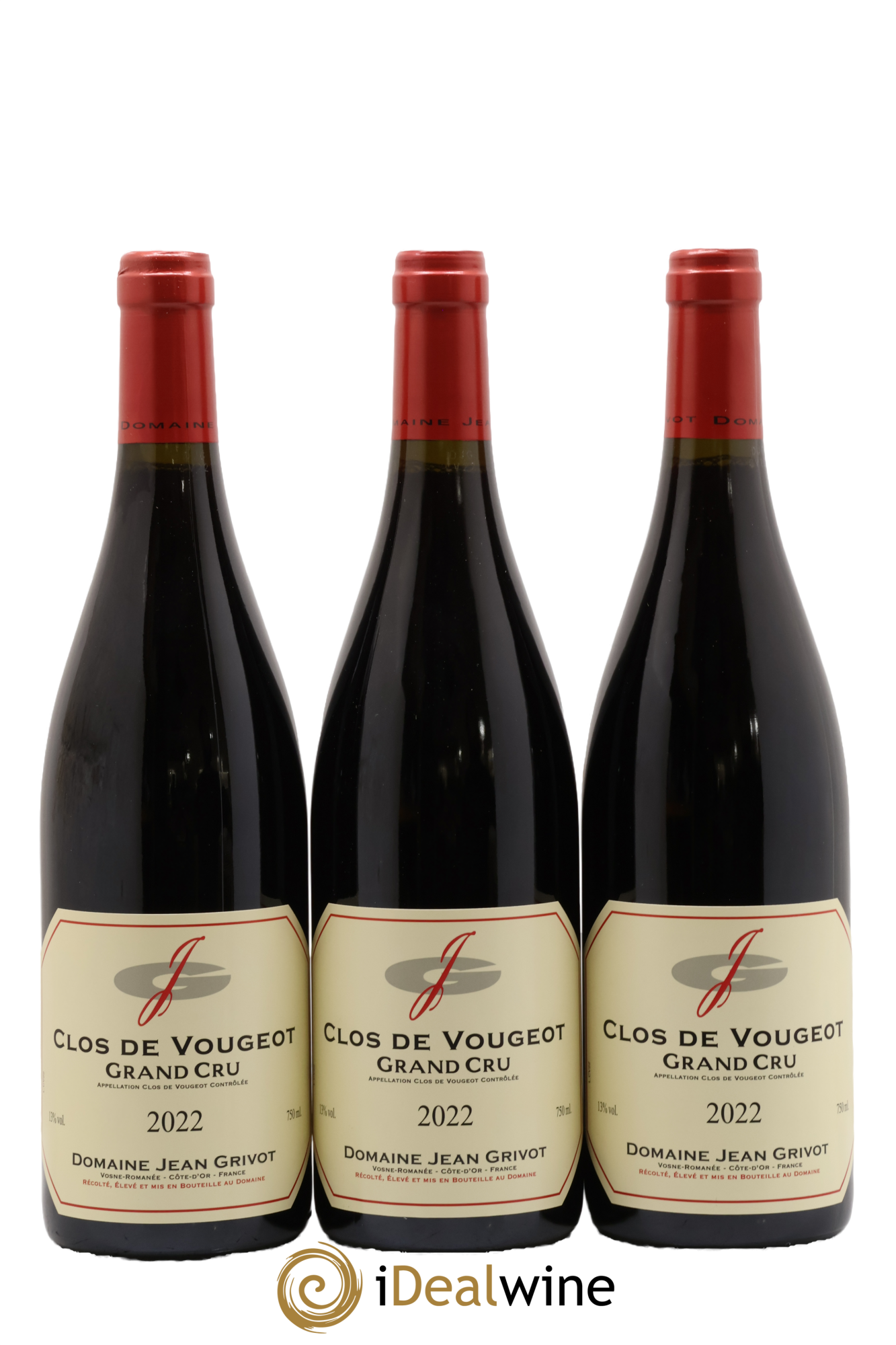 Clos de Vougeot Grand Cru Jean Grivot 2022 - Lot de 3 bouteilles - 0