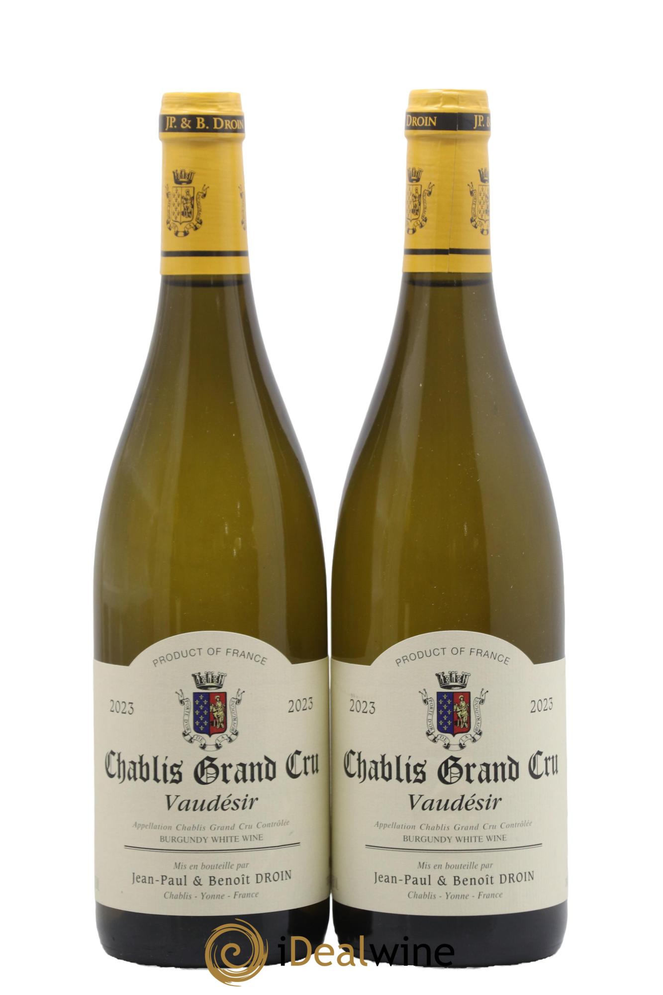 Chablis Grand Cru Vaudésir Jean-Paul & Benoît Droin (Domaine) 2023 - Lot de 2 bouteilles - 0