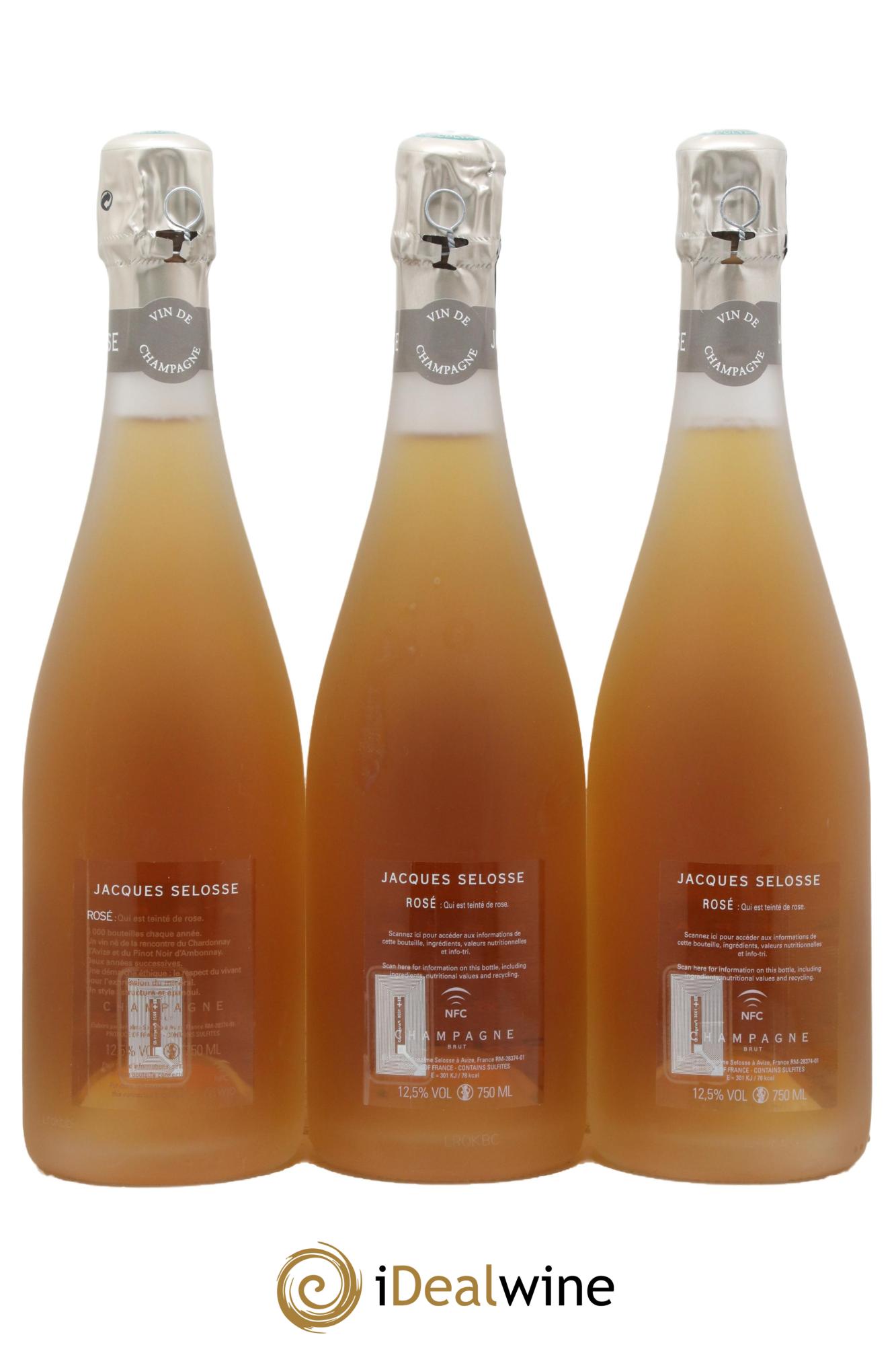 Rosé Brut Jacques Selosse - Lot de 3 bouteilles - 1