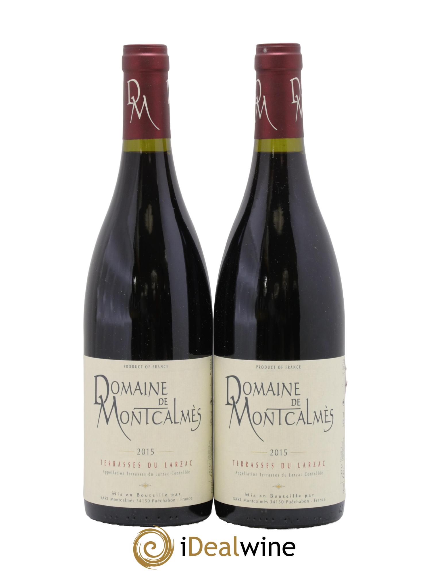 Terrasses du Larzac Domaine de Montcalmès Frédéric Pourtalié 2015 - Lot de 2 bouteilles - 0