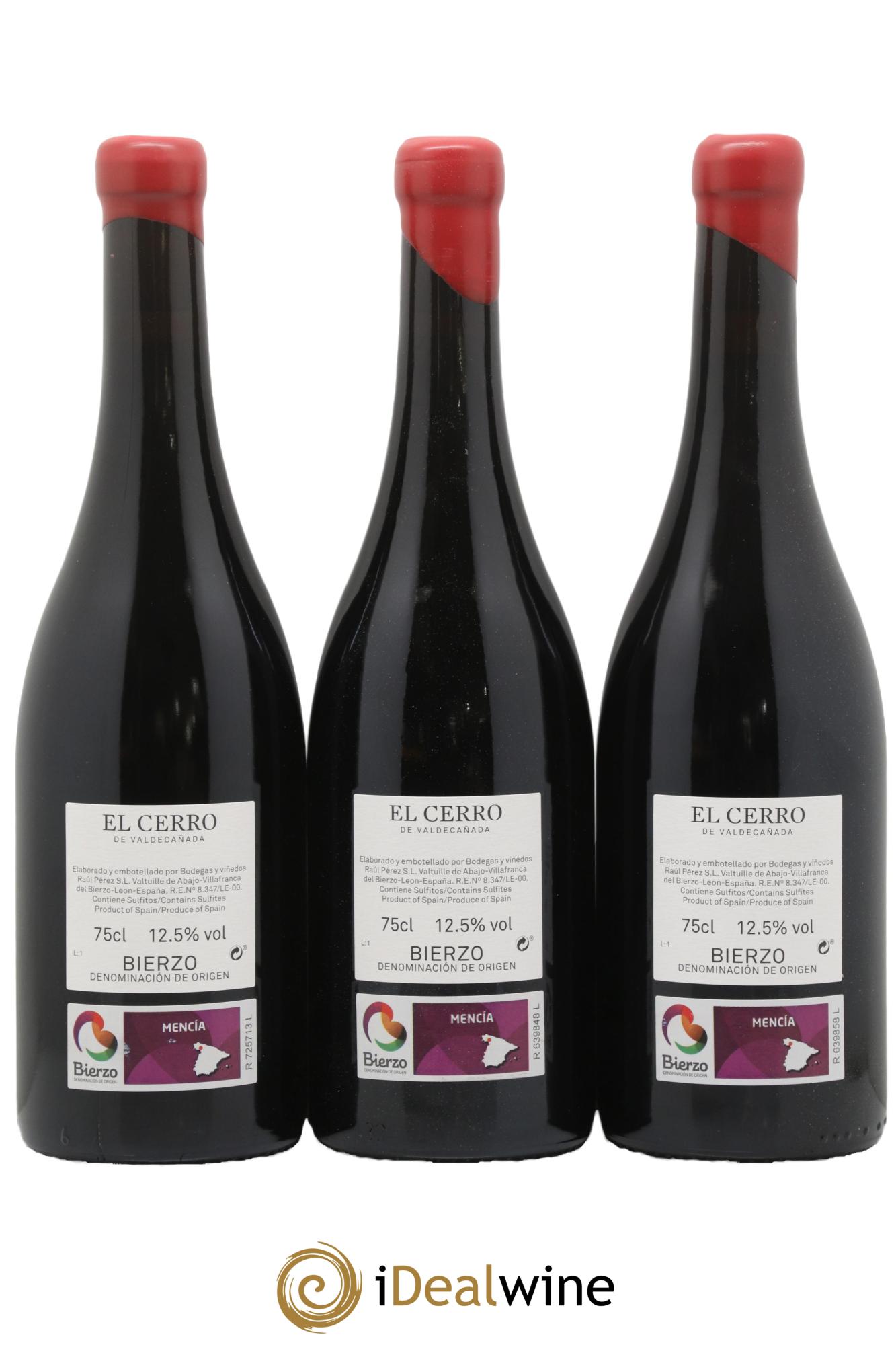 Bierzo DO El Cerro de Valdecanada R.Perez 2018 - Lot of 3 bottles - 1