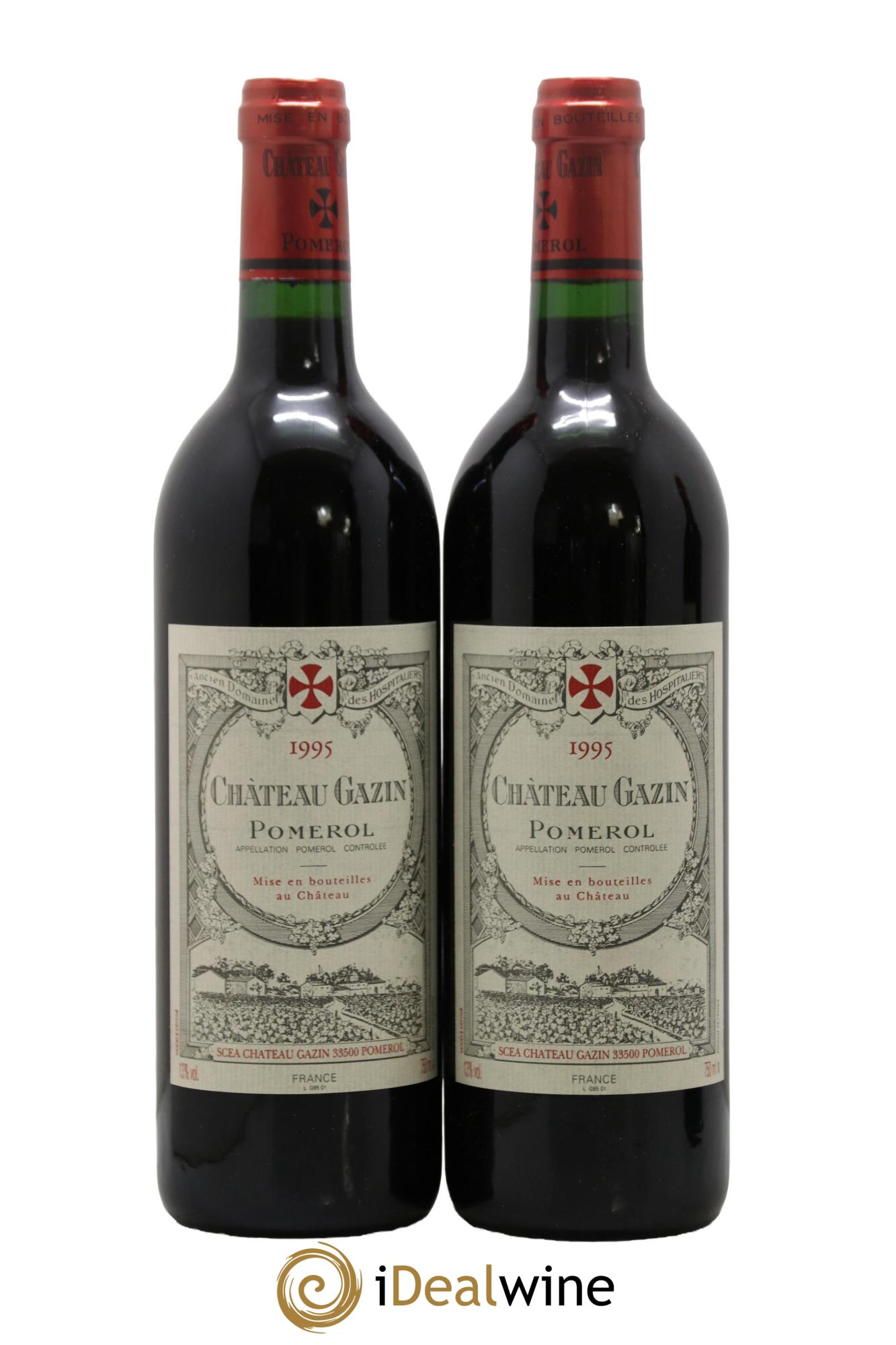 Château Gazin 1995 - Lotto di 2 bottiglie - 0