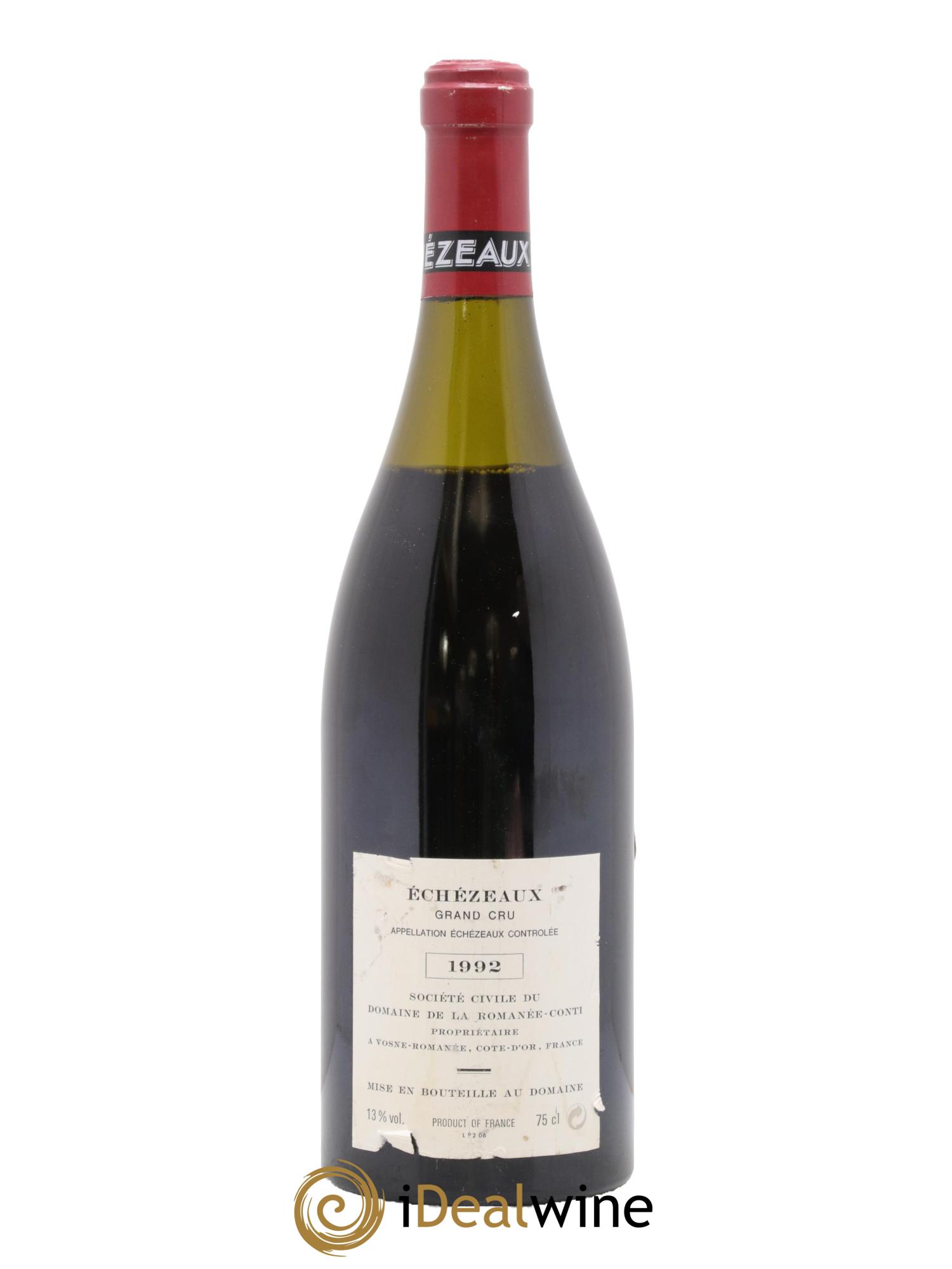 Echezeaux Grand Cru Domaine de la Romanée-Conti 1992 - Lotto di 1 bottiglia - 1