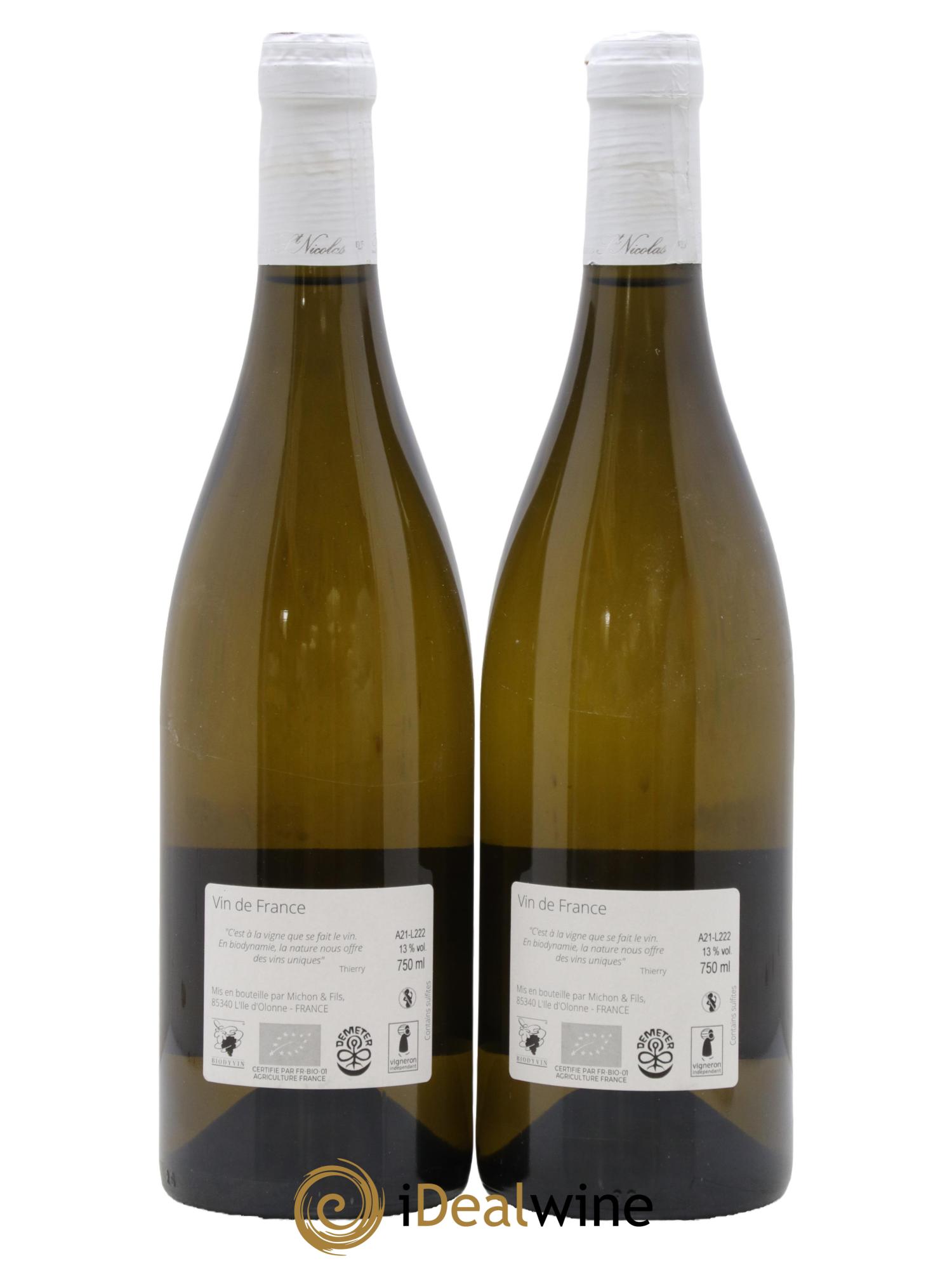 Fiefs Vendéens de Brem Haut des Clous Domaine Saint Nicolas 2021 - Lot de 2 bouteilles - 1