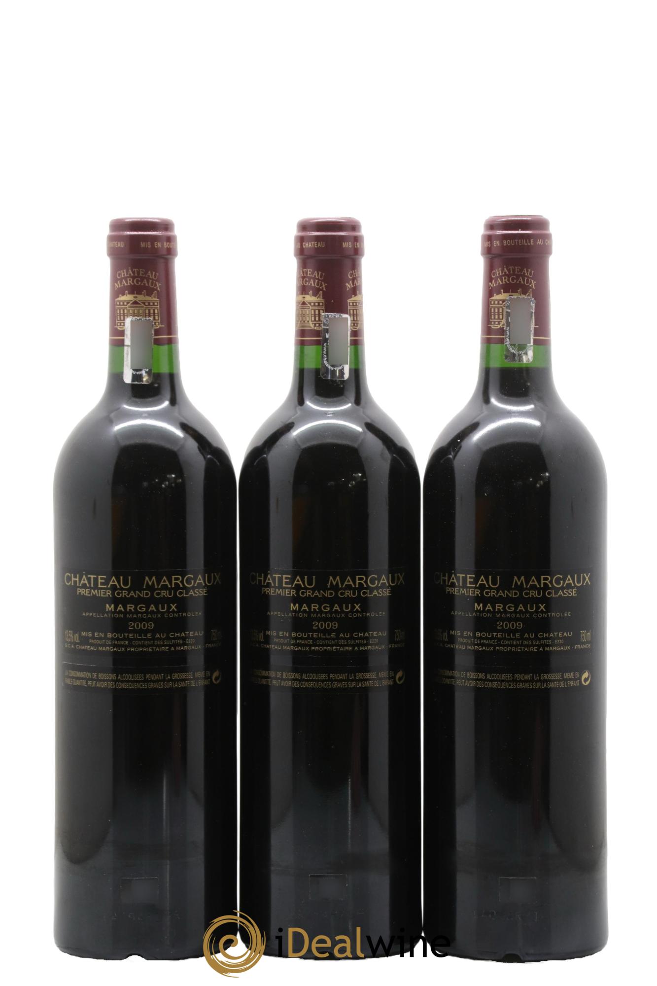 Château Margaux 1er Grand Cru Classé 2009 - Lotto di 3 bottiglie - 1
