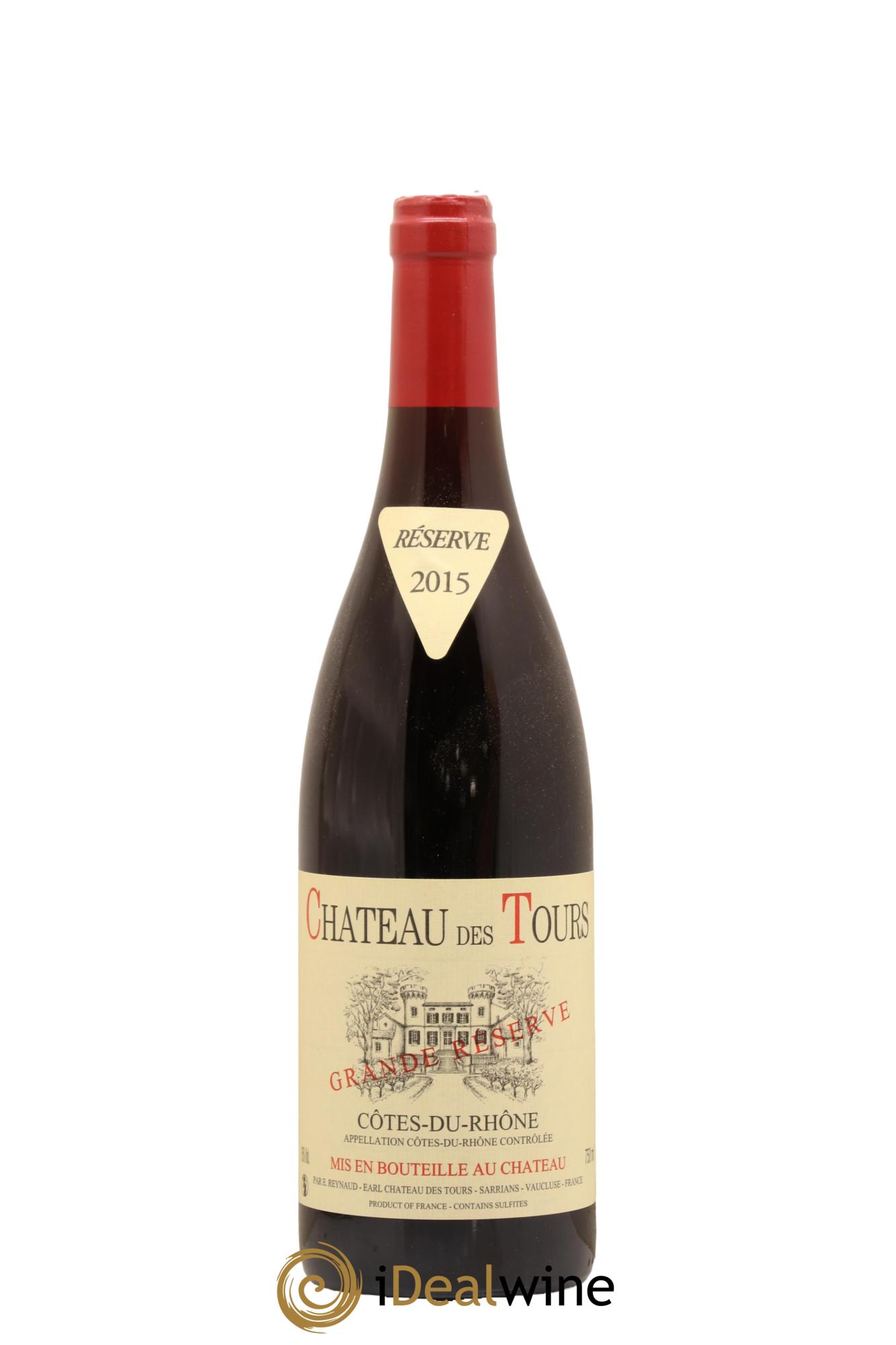 Côtes-du-Rhône Château des Tours Grande Réserve Emmanuel Reynaud 2015 - Lot de 1 bouteille - 0