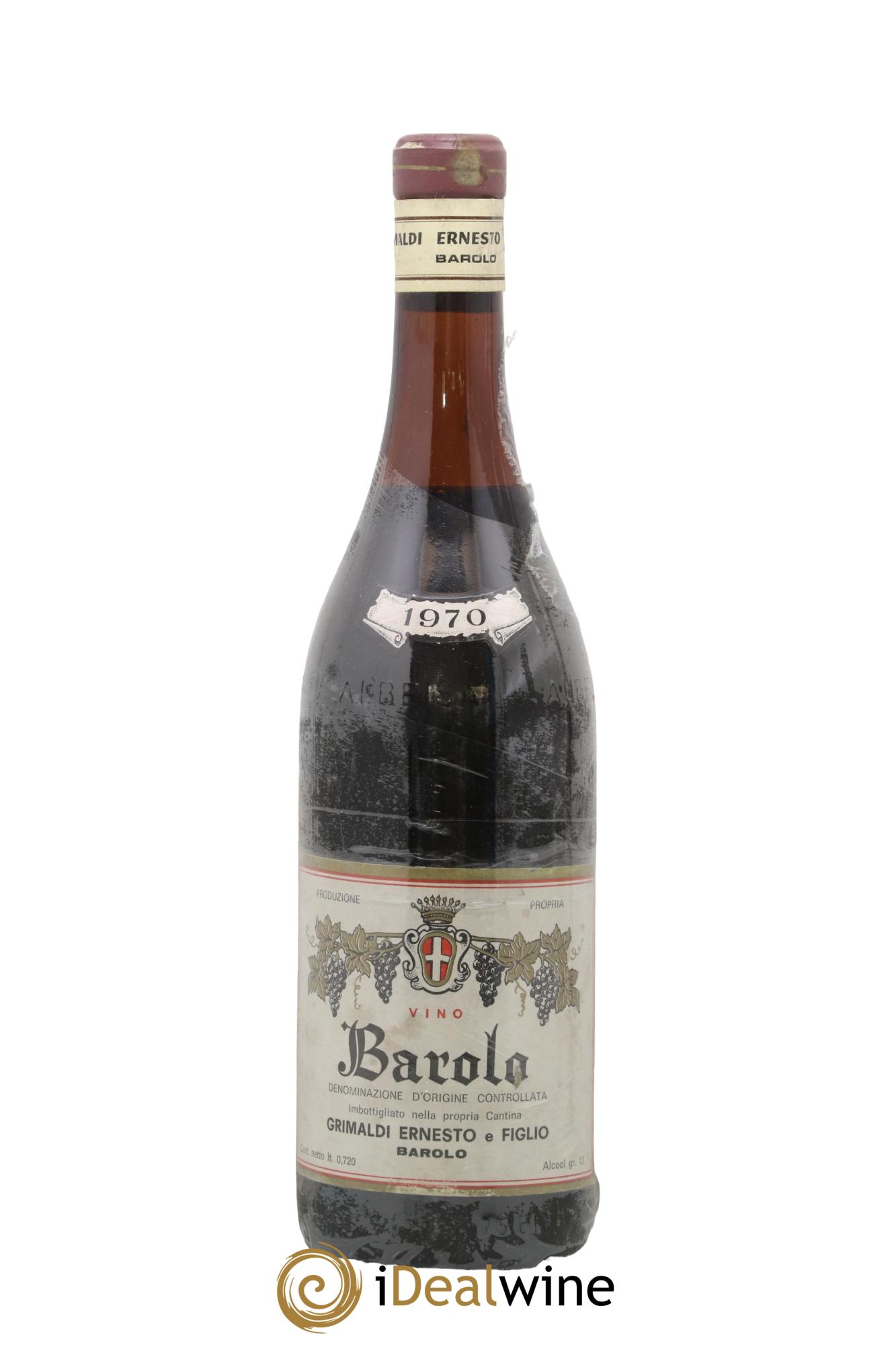 Barolo Grimaldi Ernesto 1970 - Lot de 1 bouteille - 0