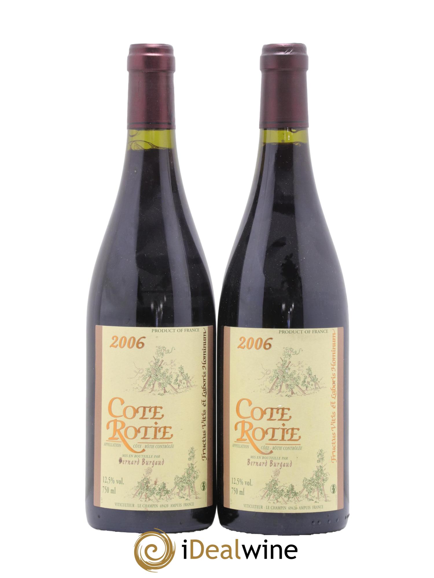 Côte-Rôtie Bernard Burgaud 2006 - Lot de 2 bouteilles - 0