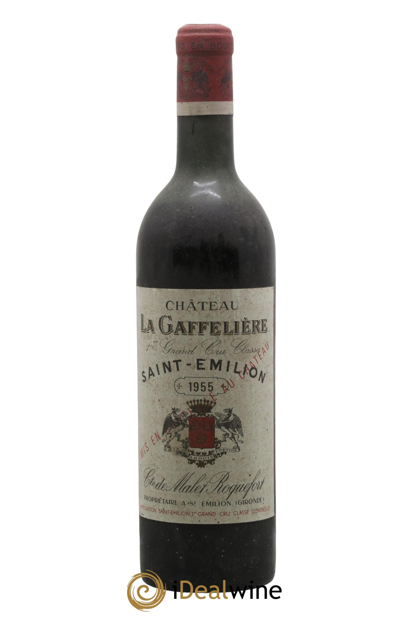 Château la Gaffelière 1er Grand Cru Classé B 1955 - Lot de 1 bouteille - 0