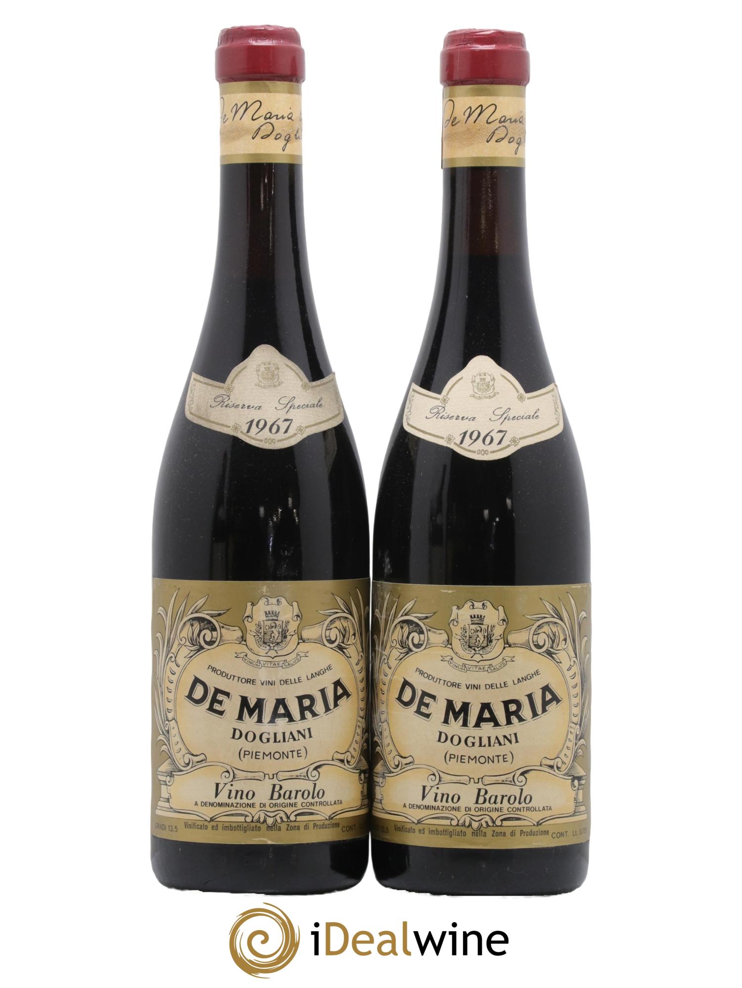 Barolo Riserva speciale de Maria 1967 - Posten von 2 Flaschen - 0