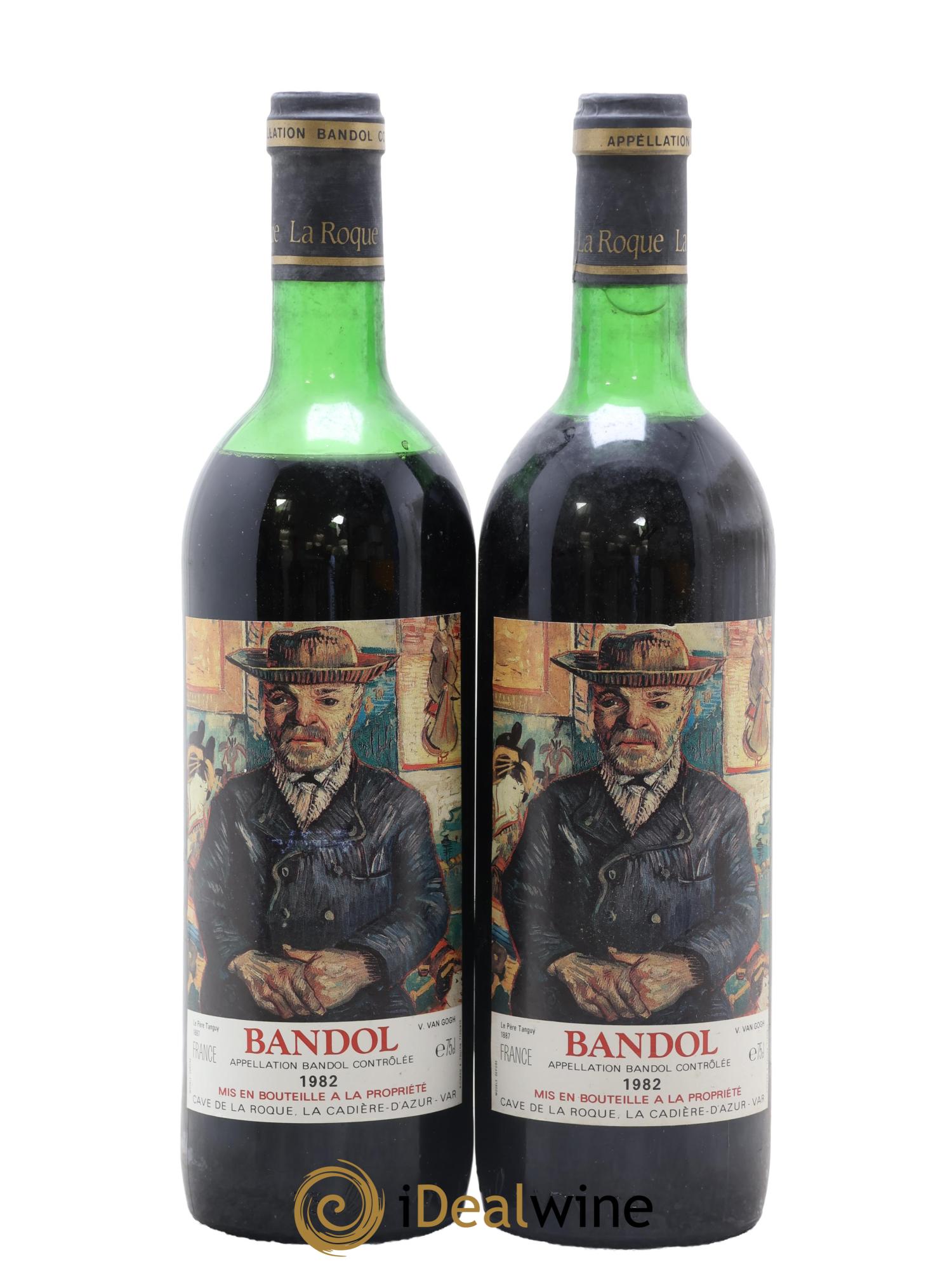 Bandol Cave De La Roque La Cadière D'Azur Série Les Impressionnistes Van Gogh 1982 - Lot of 2 bottles - 0