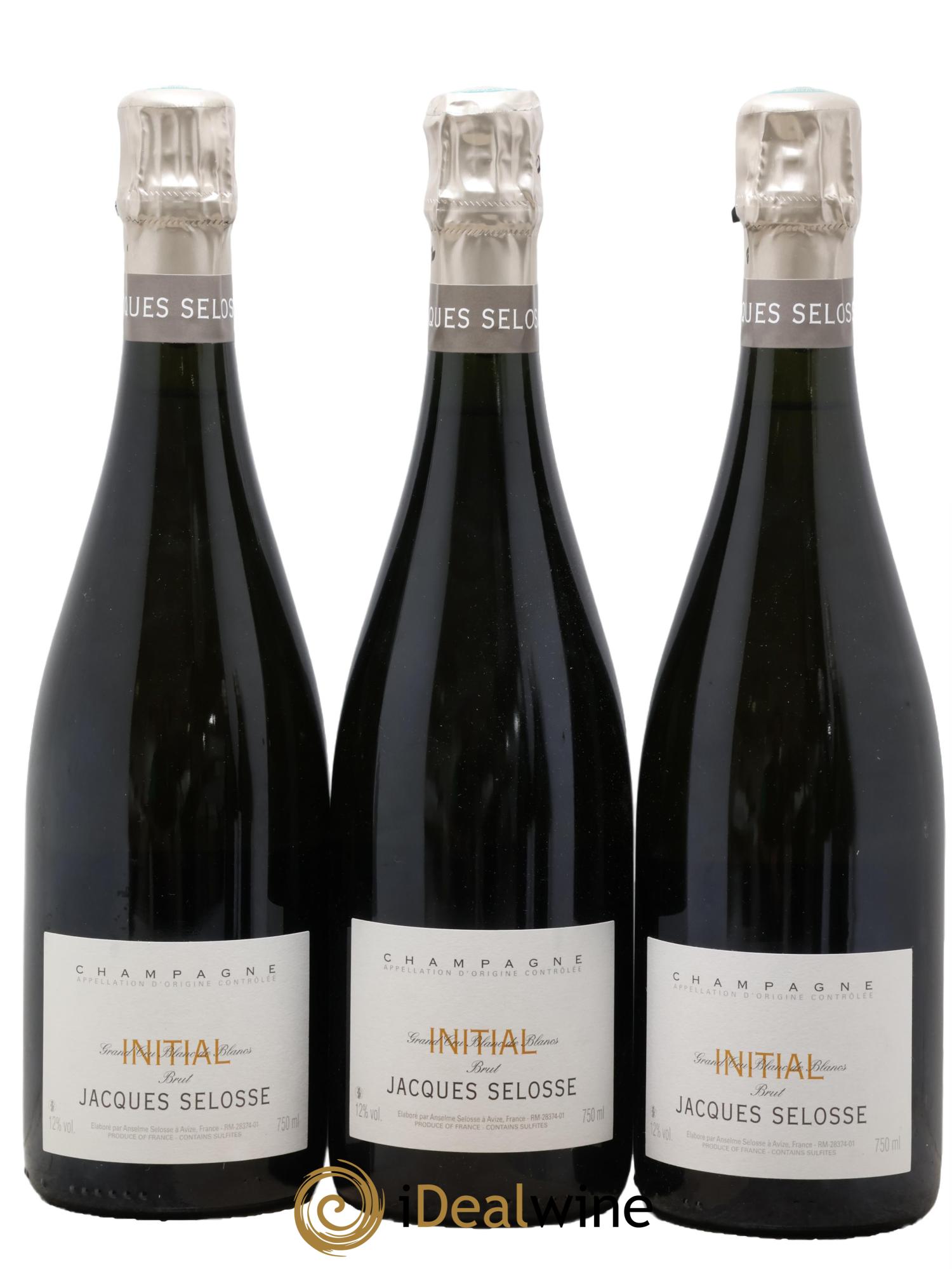 Initial Brut Jacques Selosse - Lotto di 3 bottiglie - 0