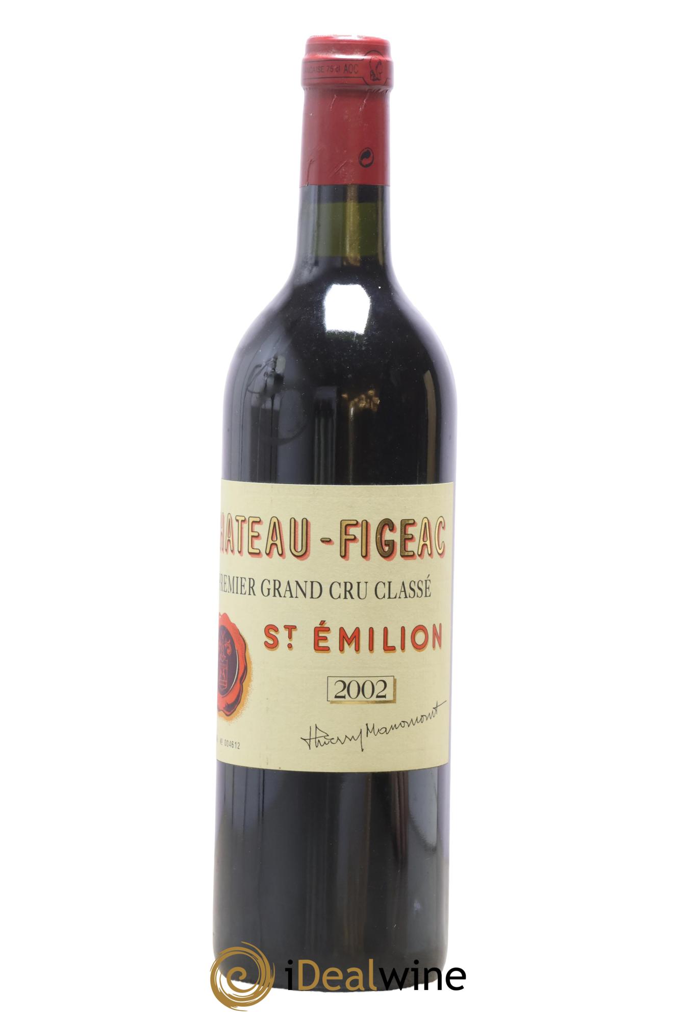 Château Figeac 1er Grand Cru Classé A 2002 - Lot of 1 bottle - 0