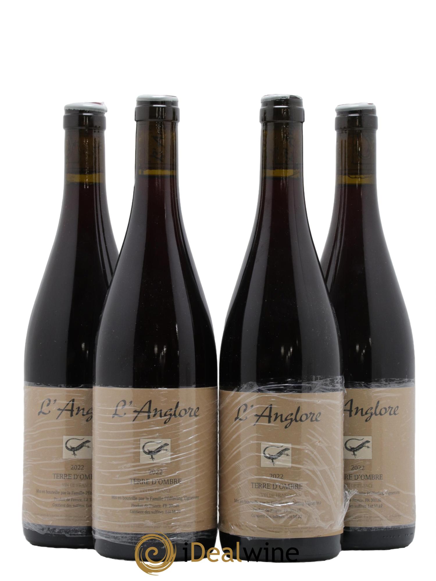 Vin de France Terre d'Ombre L'Anglore 2022 - Lot de 4 bouteilles - 0