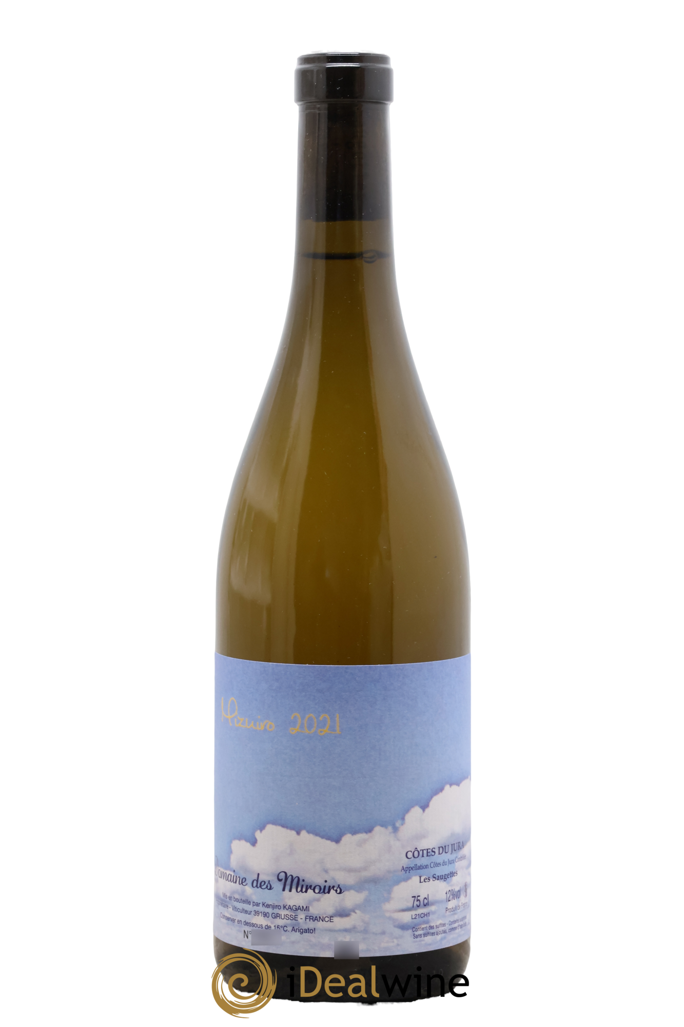 Côtes du Jura Mizuiro Les Saugettes Kenjiro Kagami - Domaine des Miroirs 2021 - Lot of 1 bottle - 0