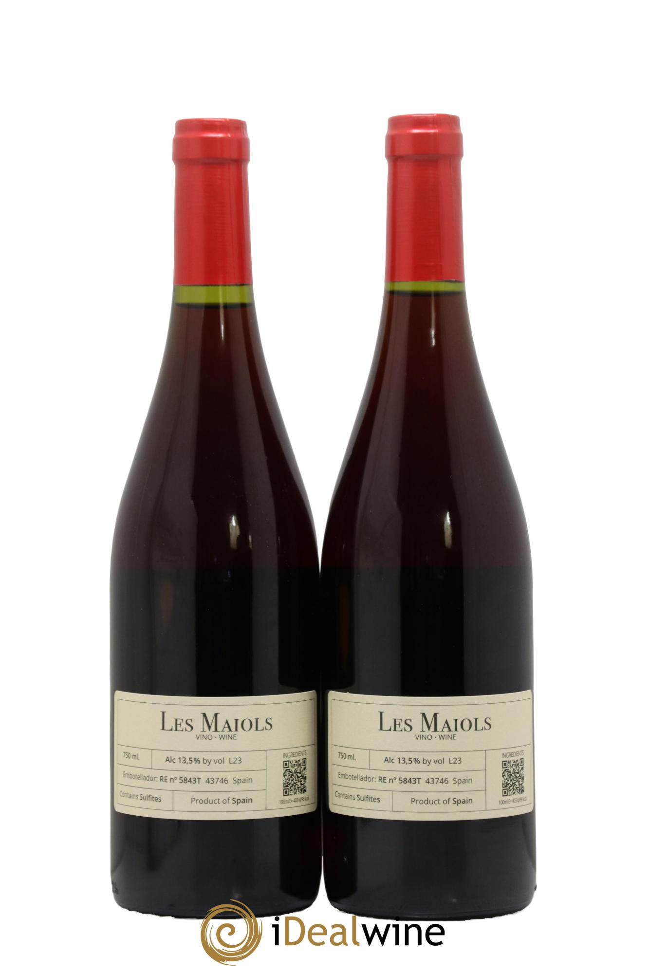 Viño de España Celler Joan d'Anguera Les Maiols  2023 - Lot of 2 bottles - 1