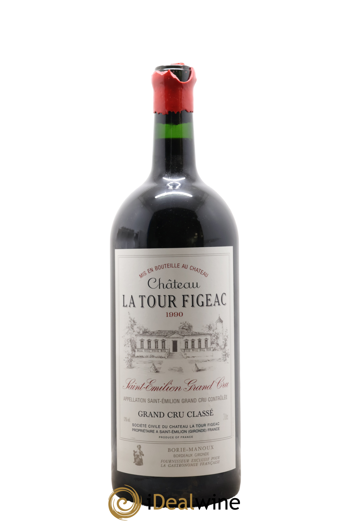 Château la Tour Figeac Grand Cru Classé 1990 - Lot de 1 double magnum - 1