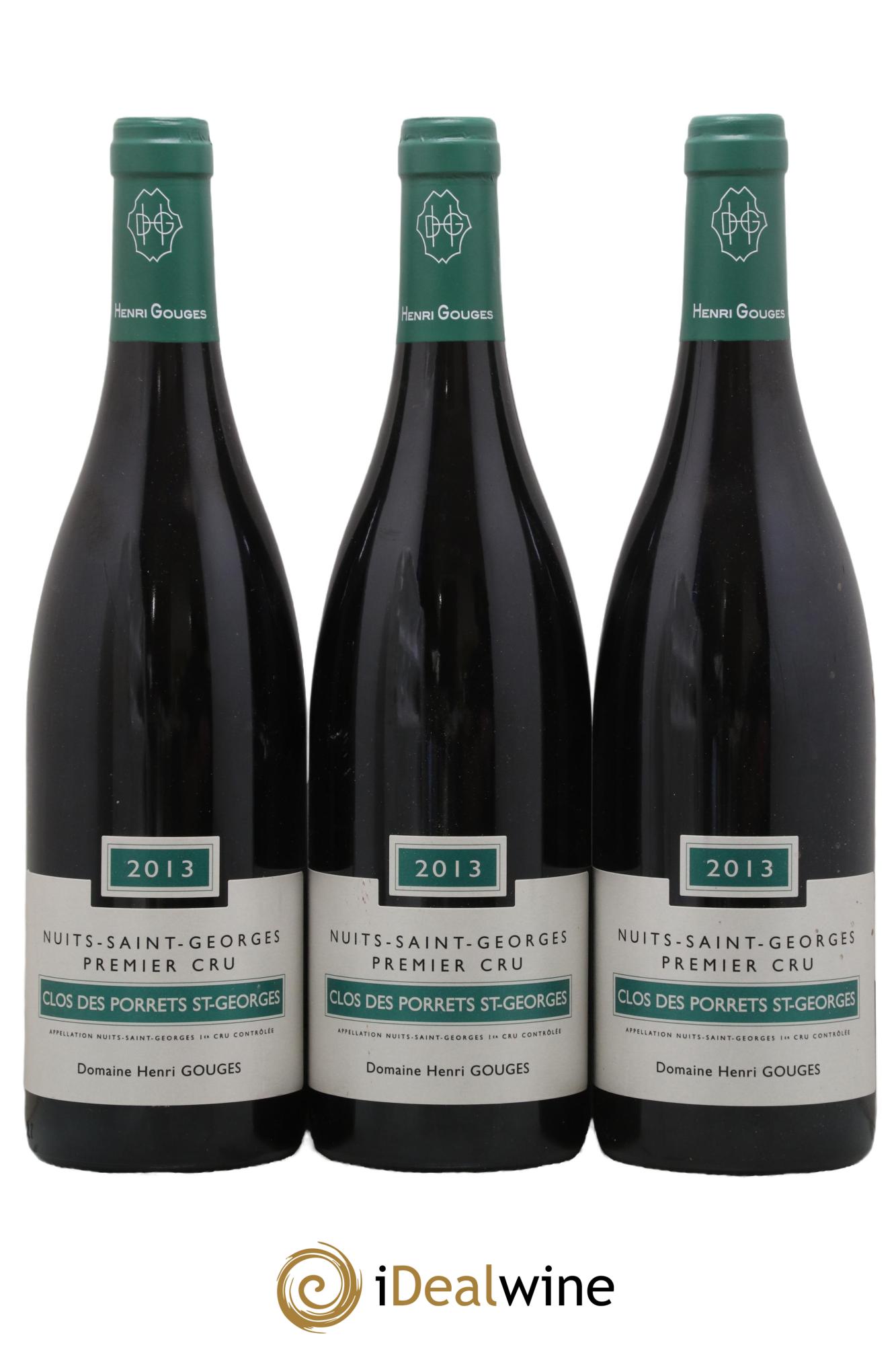 Nuits-Saint-Georges 1er Cru Clos des Porrets St Georges Henri Gouges 2013 - Posten von 3 Flaschen - 0