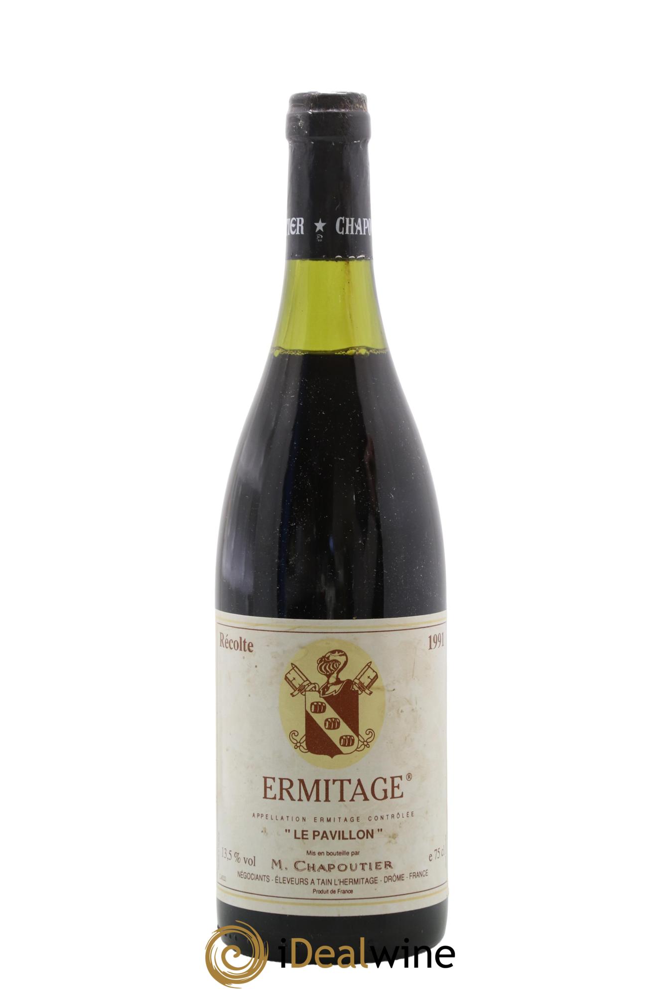 Hermitage Ermitage Le Pavillon Chapoutier 1991 - Lot de 1 bouteille - 0