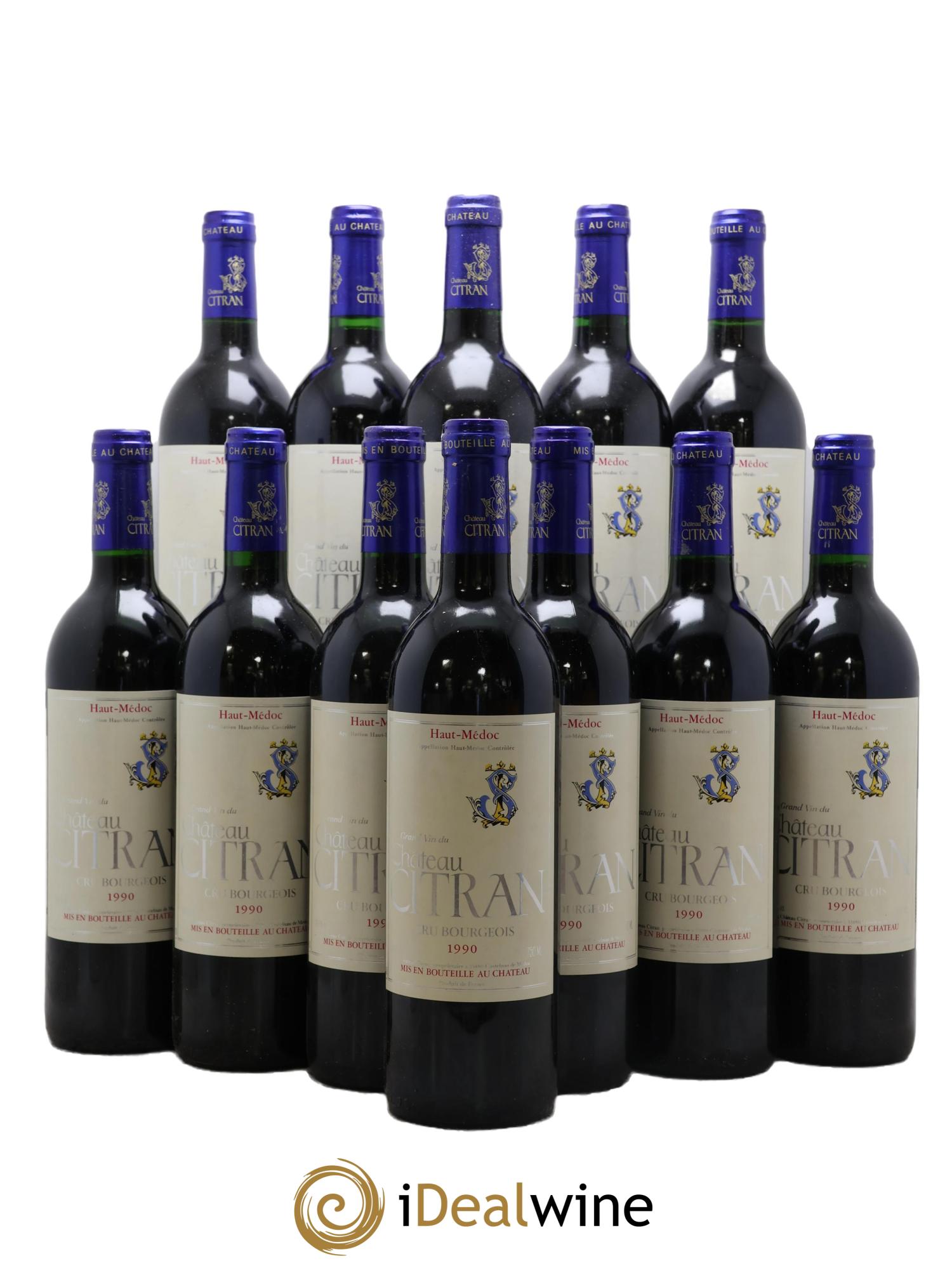 Château Citran Cru Bourgeois 1990 - Lotto di 12 bottiglie - 0