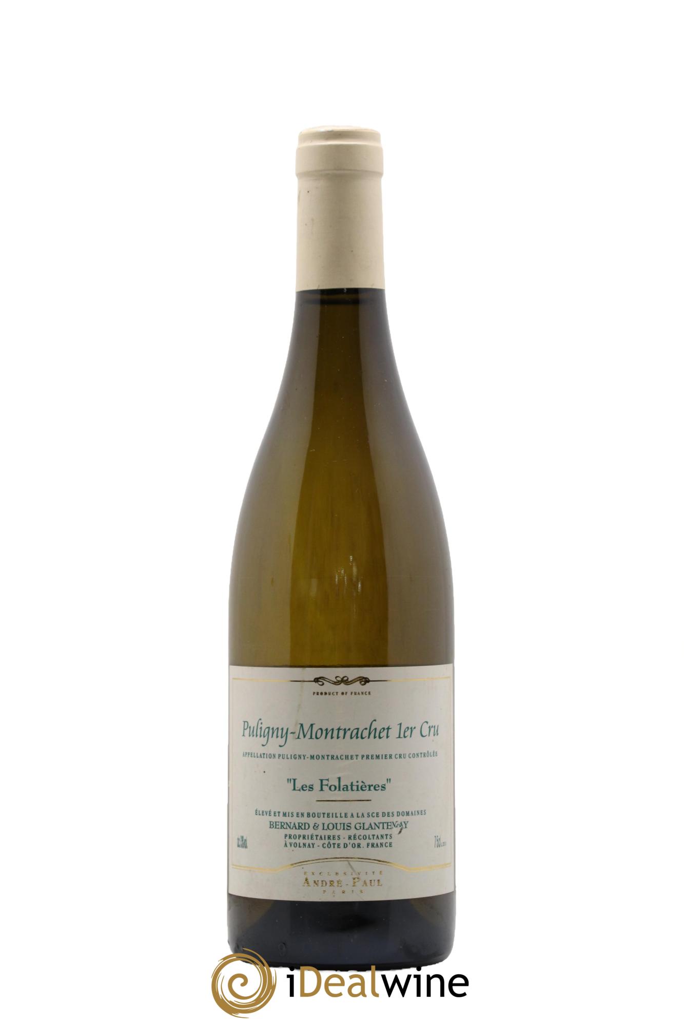 Puligny-Montrachet 1er Cru Les Folatières Bernard et Thierry Glantenay (Domaine) 2010 - Lot de 1 bouteille - 0