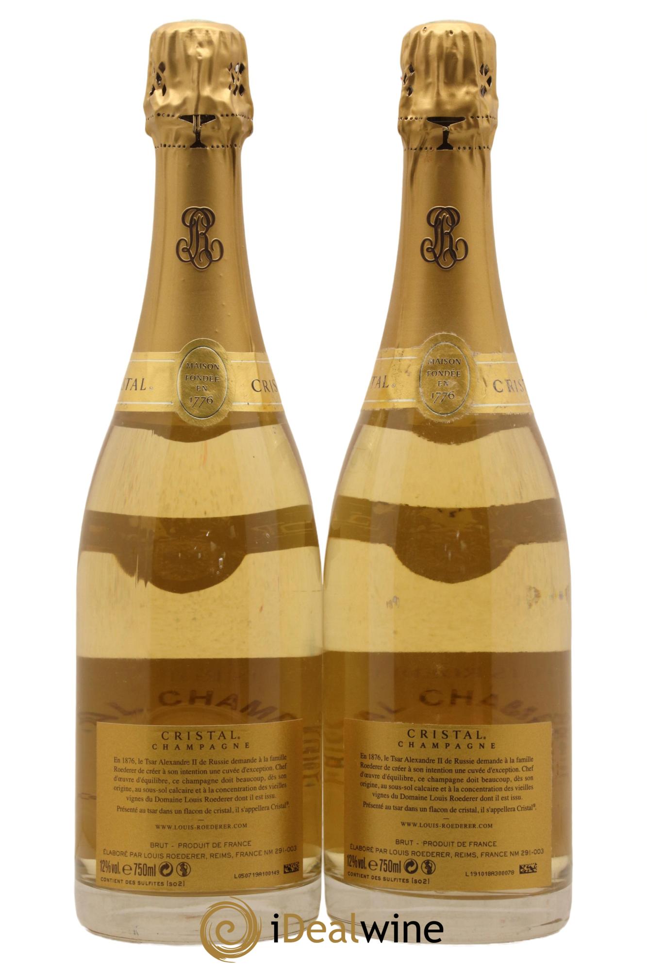 Cristal Louis Roederer 2008 - Lotto di 2 bottiglie - 1