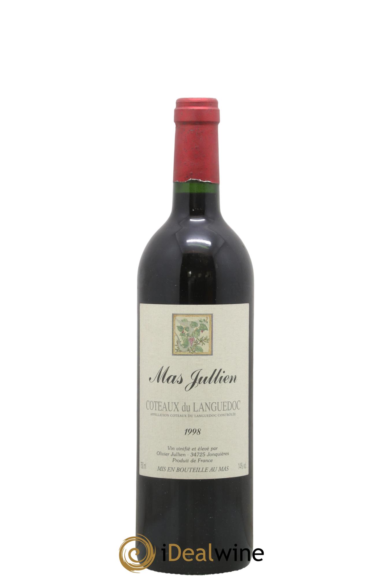 Terrasses du Larzac Mas Jullien Olivier Jullien 1998 - Lot de 1 bouteille - 0