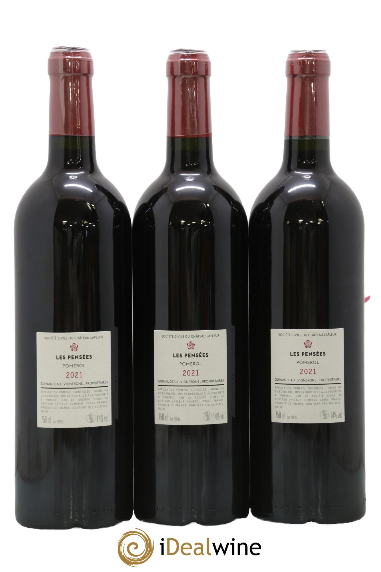 Pensées de Lafleur Second Vin  2021 - Lot of 6 bottles - 4