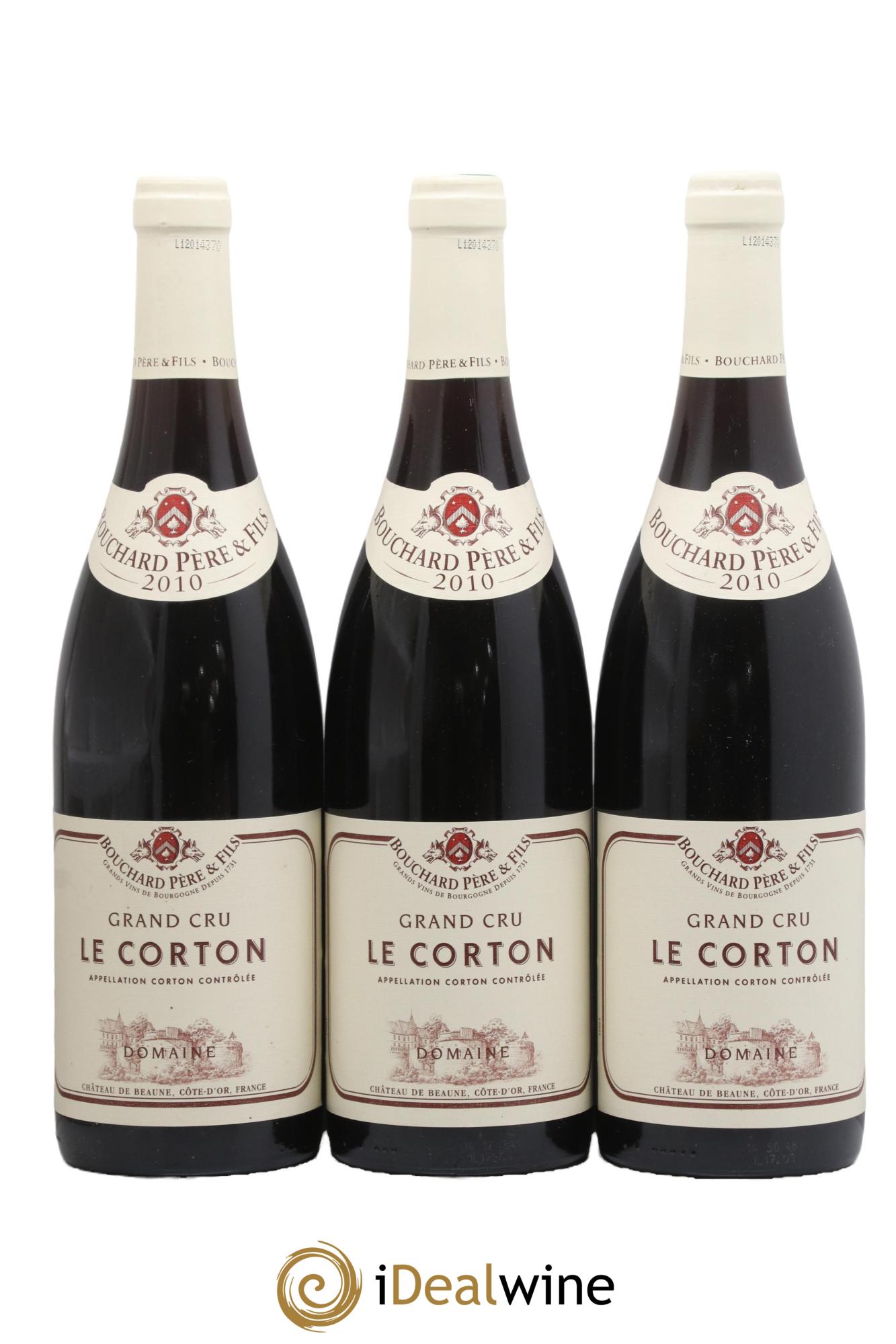 Corton Grand Cru Le Corton Bouchard Père & Fils 2010 - Lot de 3 bouteilles - 0