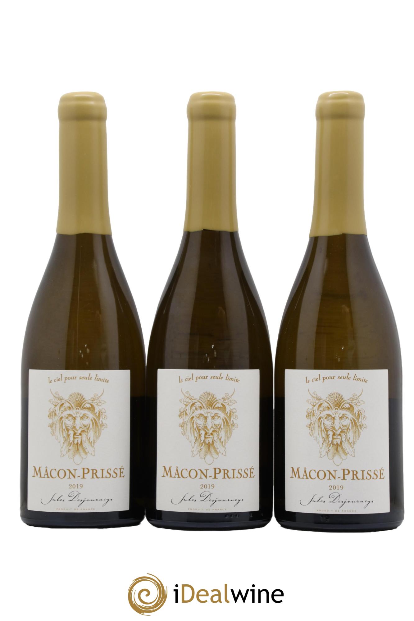 Mâcon Prisse En Chailloux Domaine Jules Desjourneys 2019 - Lot de 3 bouteilles - 0